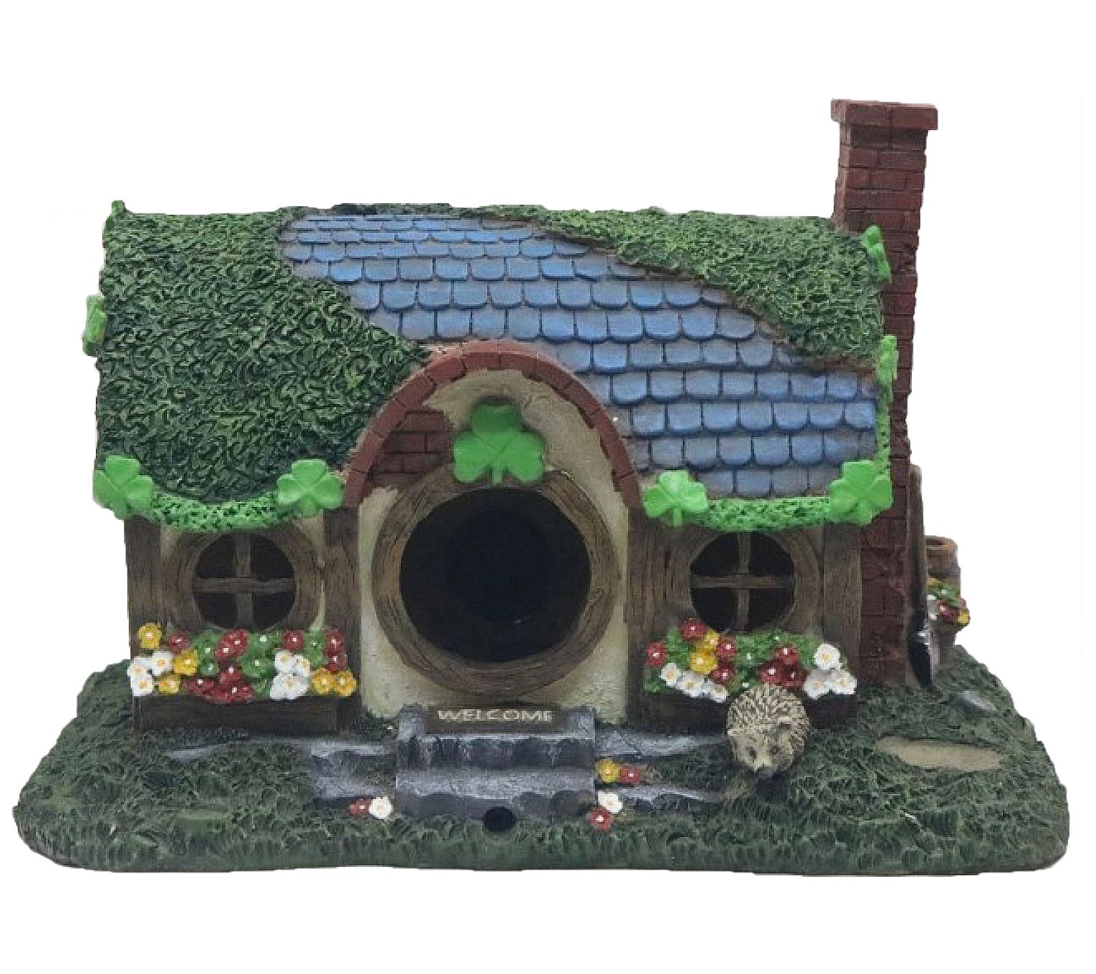Santa's Workshop Inc. 9" Resin Irish Cottage Bi rd House