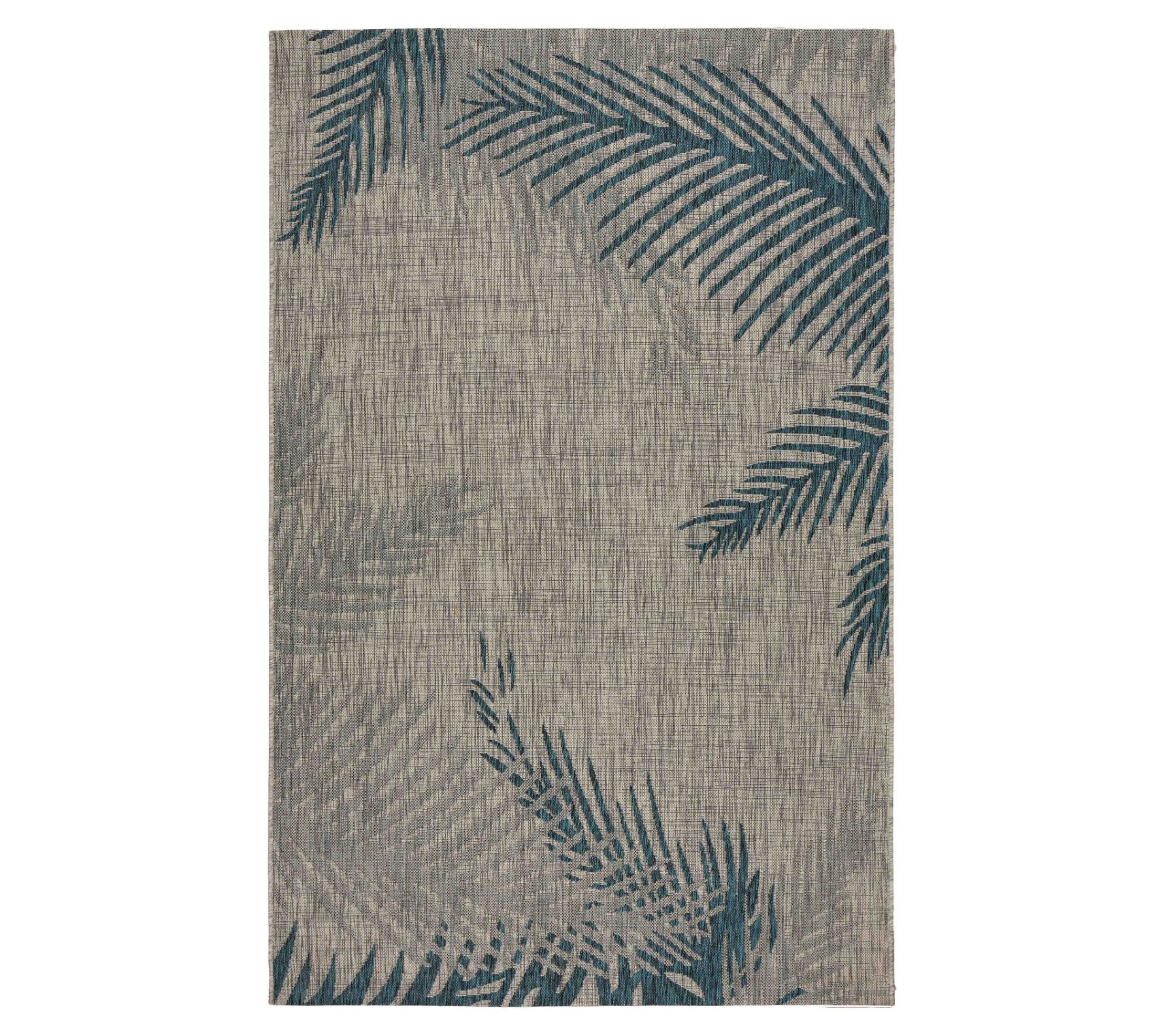 Homeroots 5' x 7' Palm Leaves Indoor Outdoor Area Rug