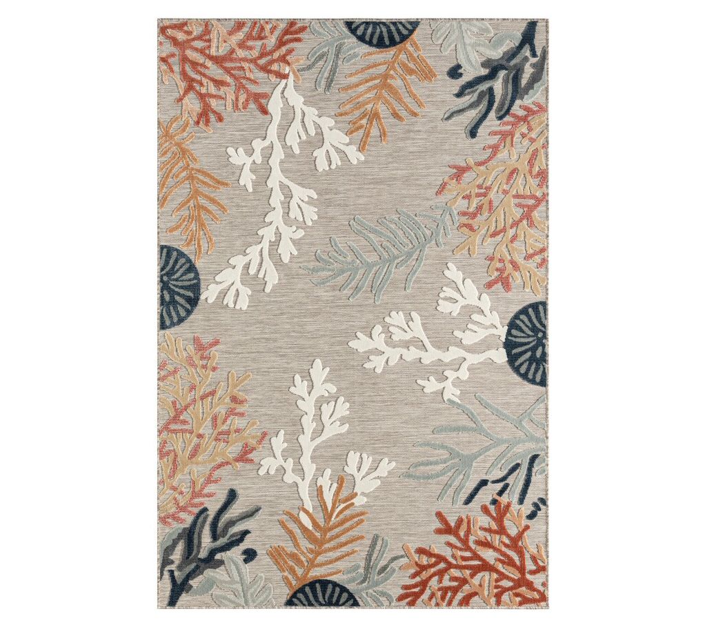 Ox Bay Coral Reef Hi-Low Indoor/Outdoor Area Rug, 7'9" x 9'9"