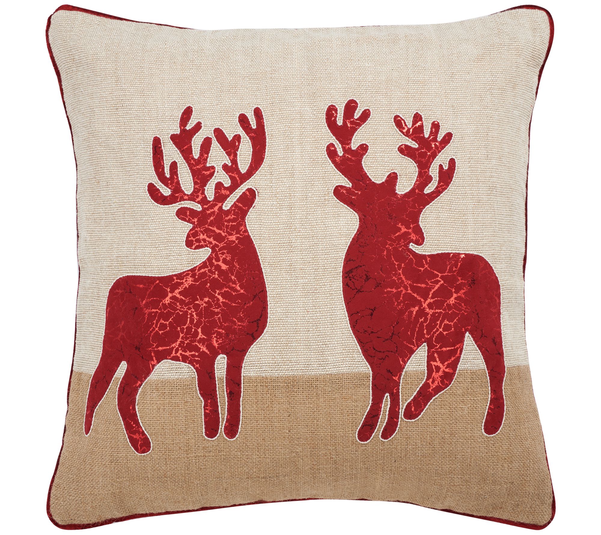 Safavieh Holiday Reindeer Pillow