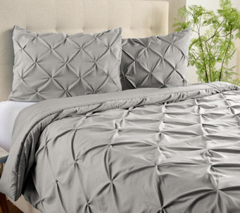Home Reflections Textured Comforter & Sham Set - QN