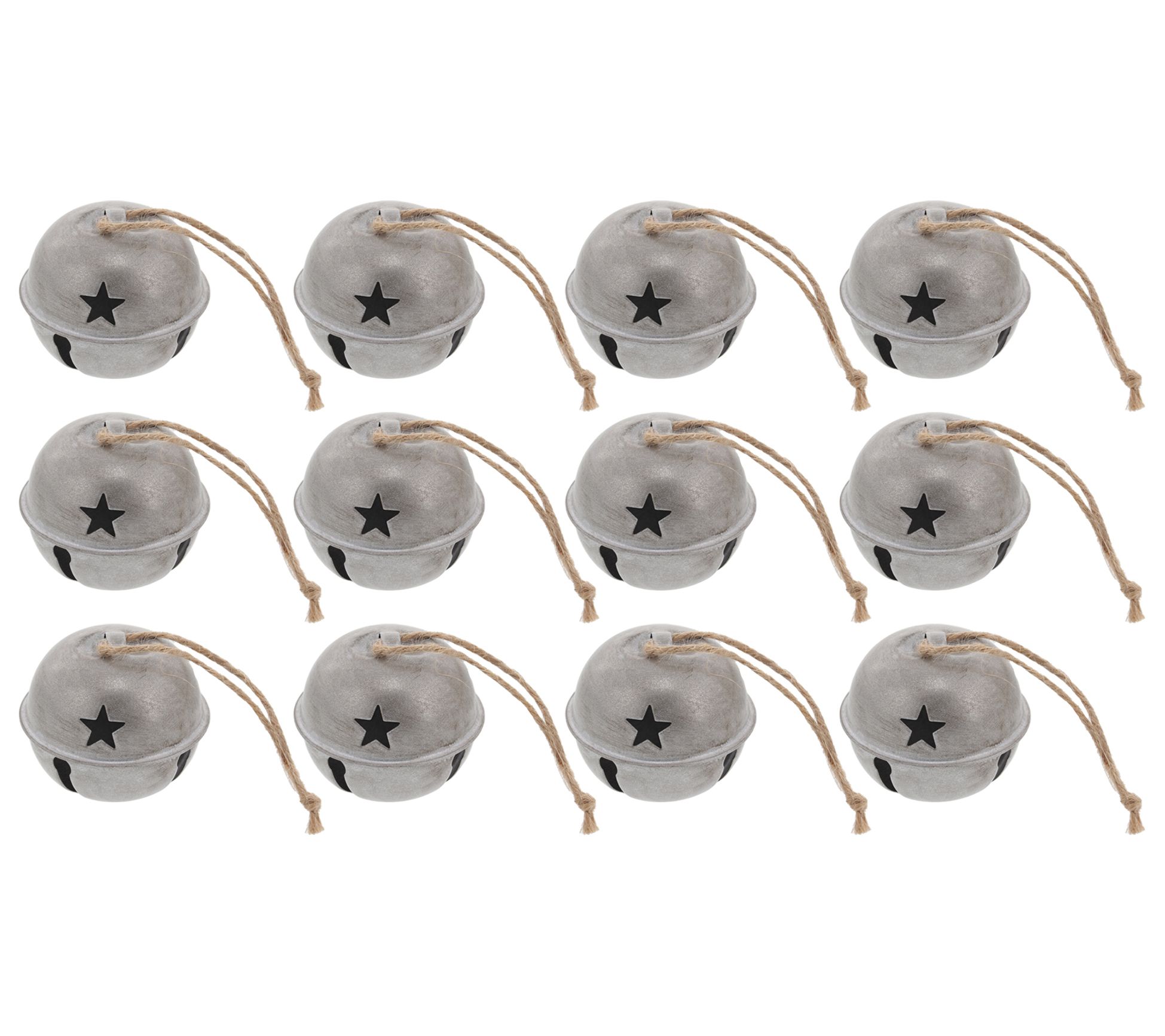 Haute Decor 12-Pack 50mm Jingle Bells
