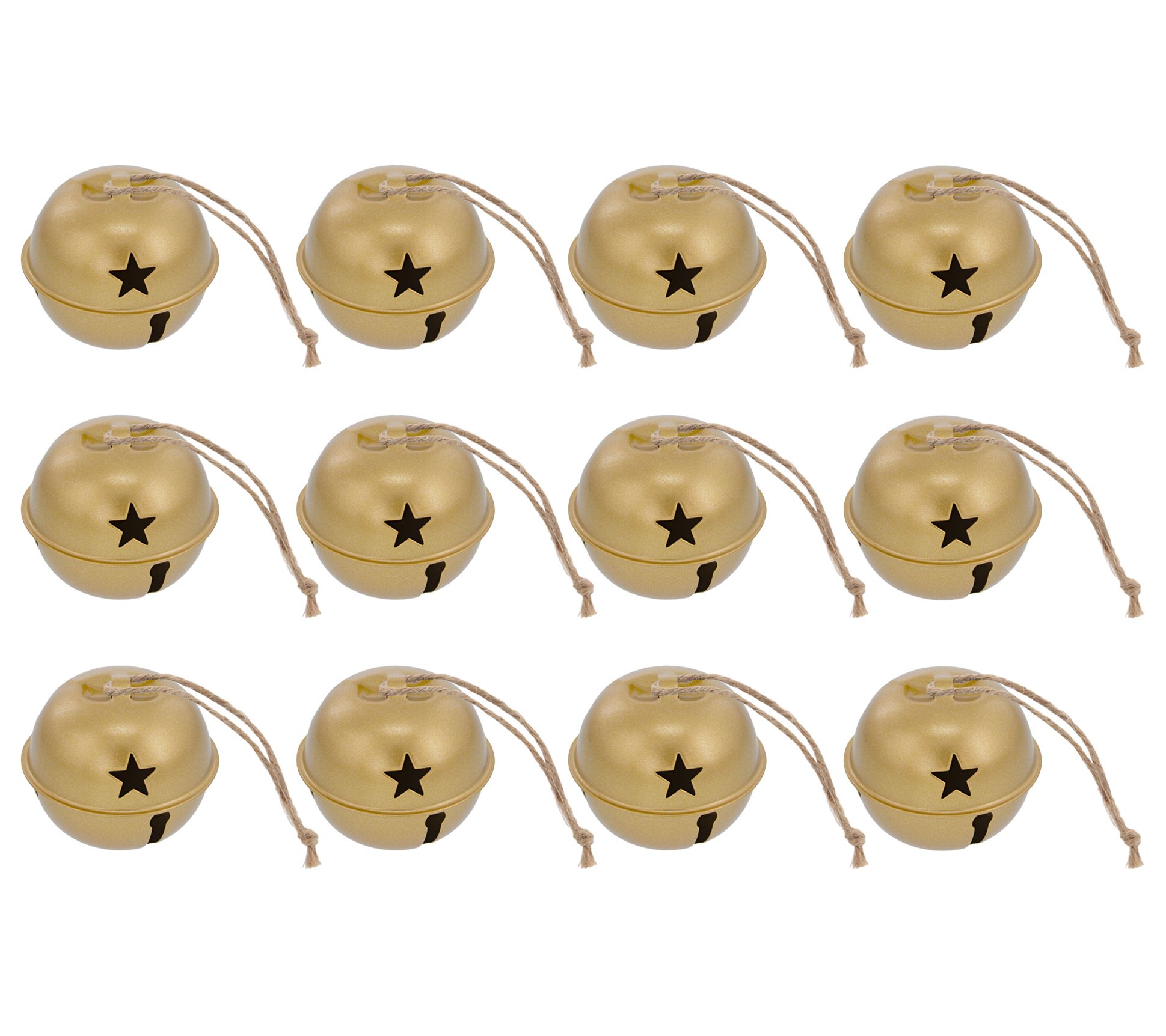 Haute Decor 12-Pack 50mm Jingle Bells