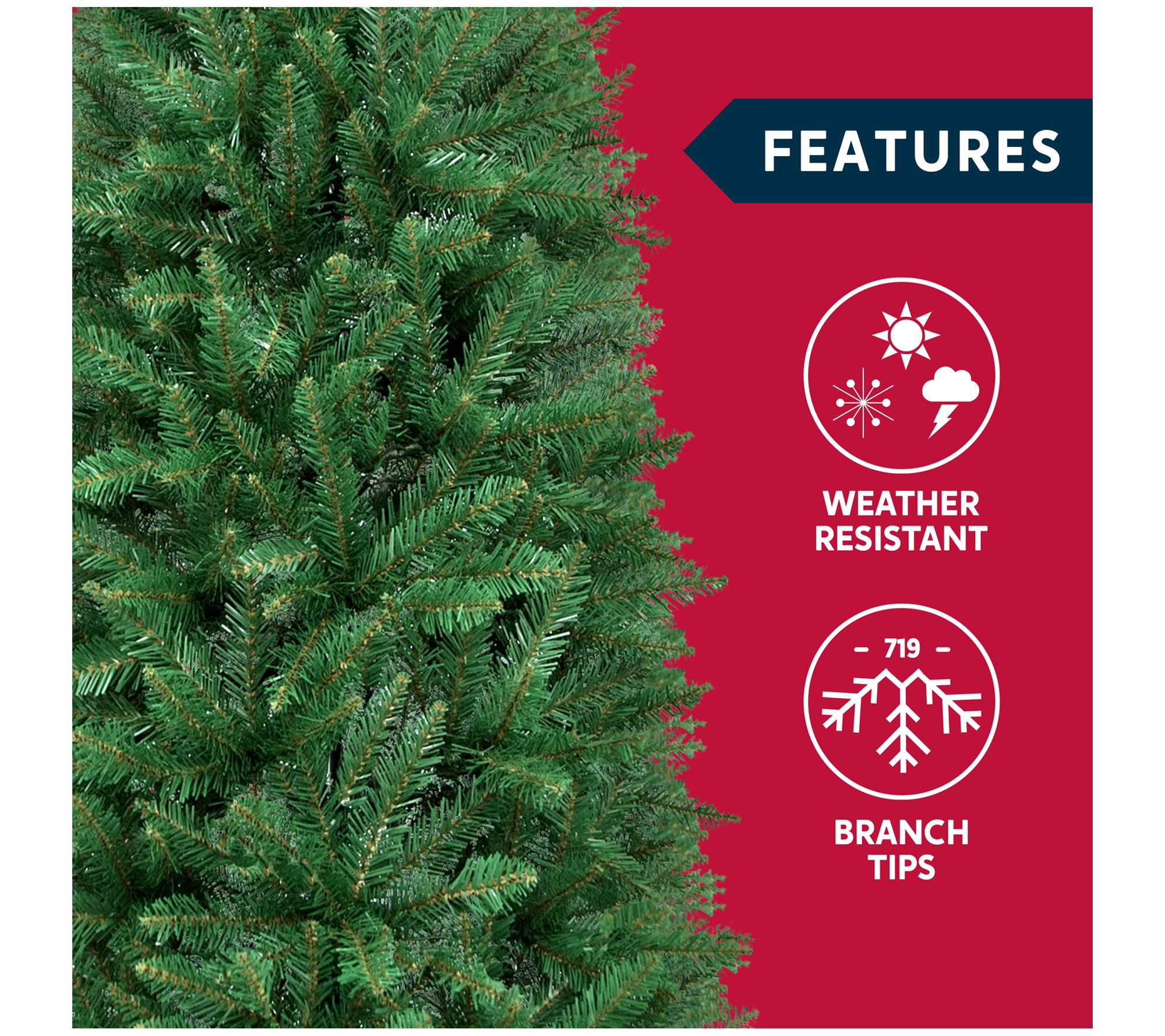 Joiedomi 6.5ft Pencil Christmas Tree - QVC.com