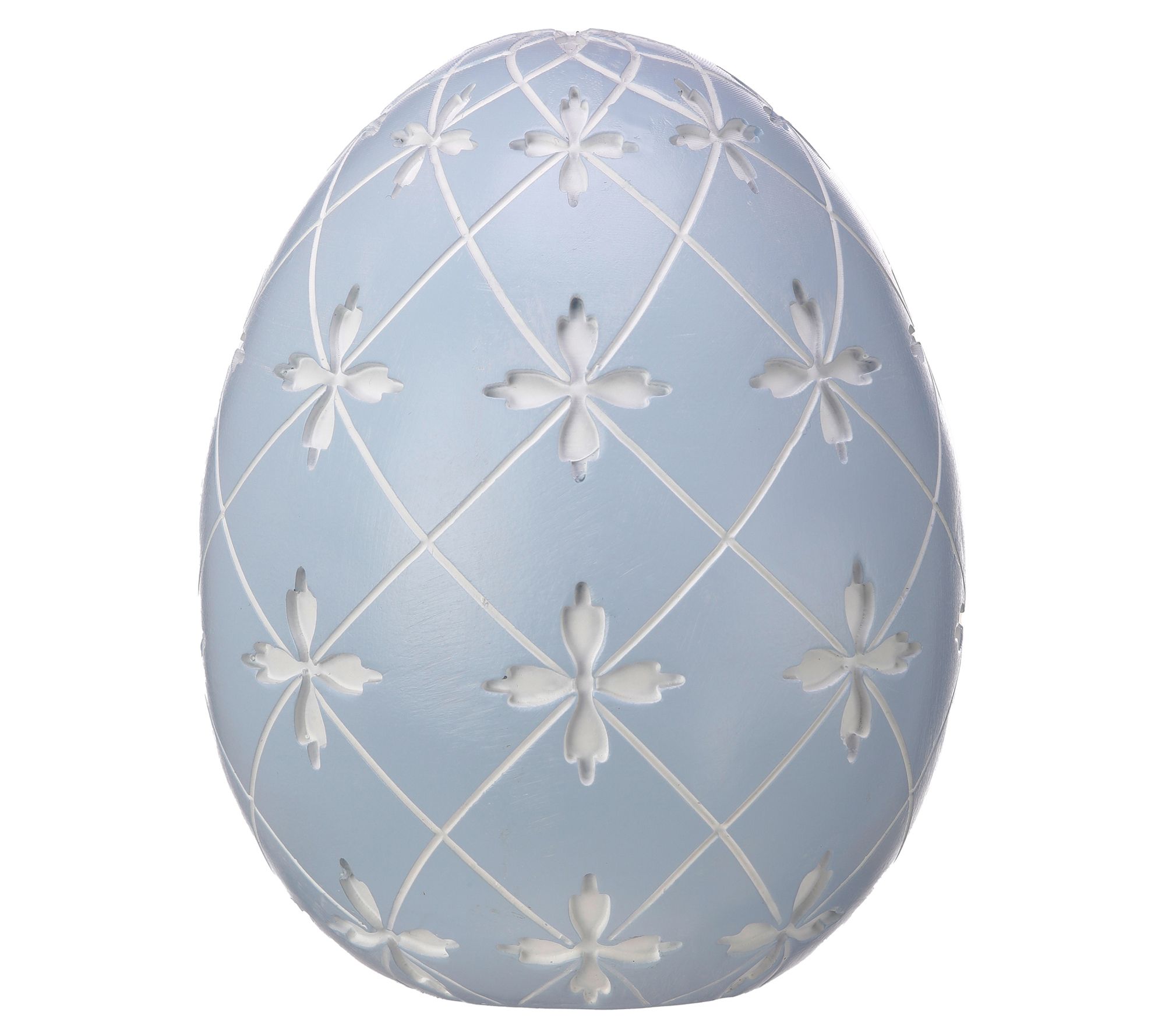 Lattice Cross Egg 5" By Valerie Set of 2