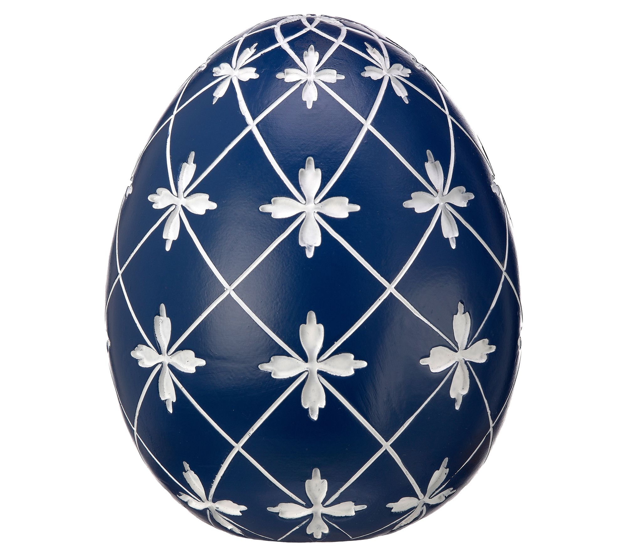Lattice Cross Egg 5" By Valerie Set of 2