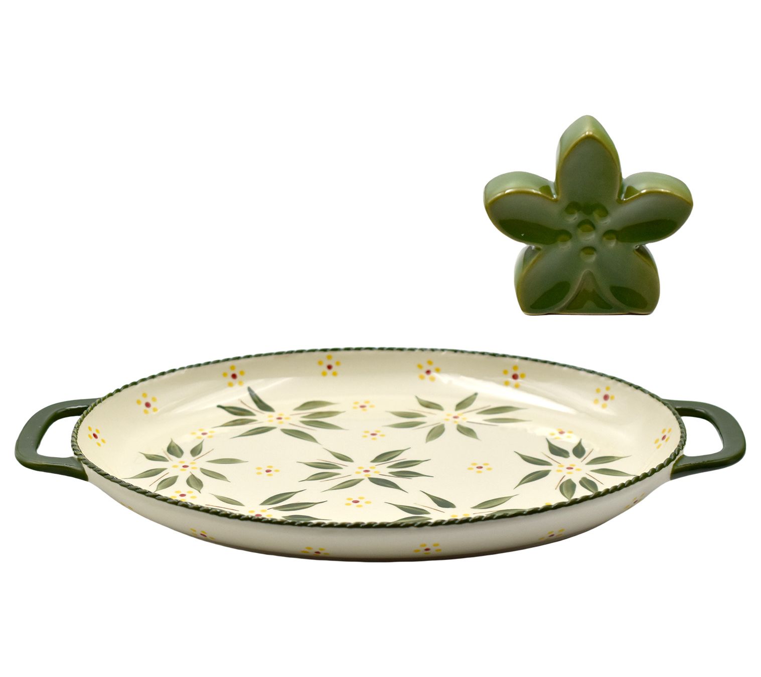 Temp-tations Old World Special Edition Oval Deep Dish Giving Plate