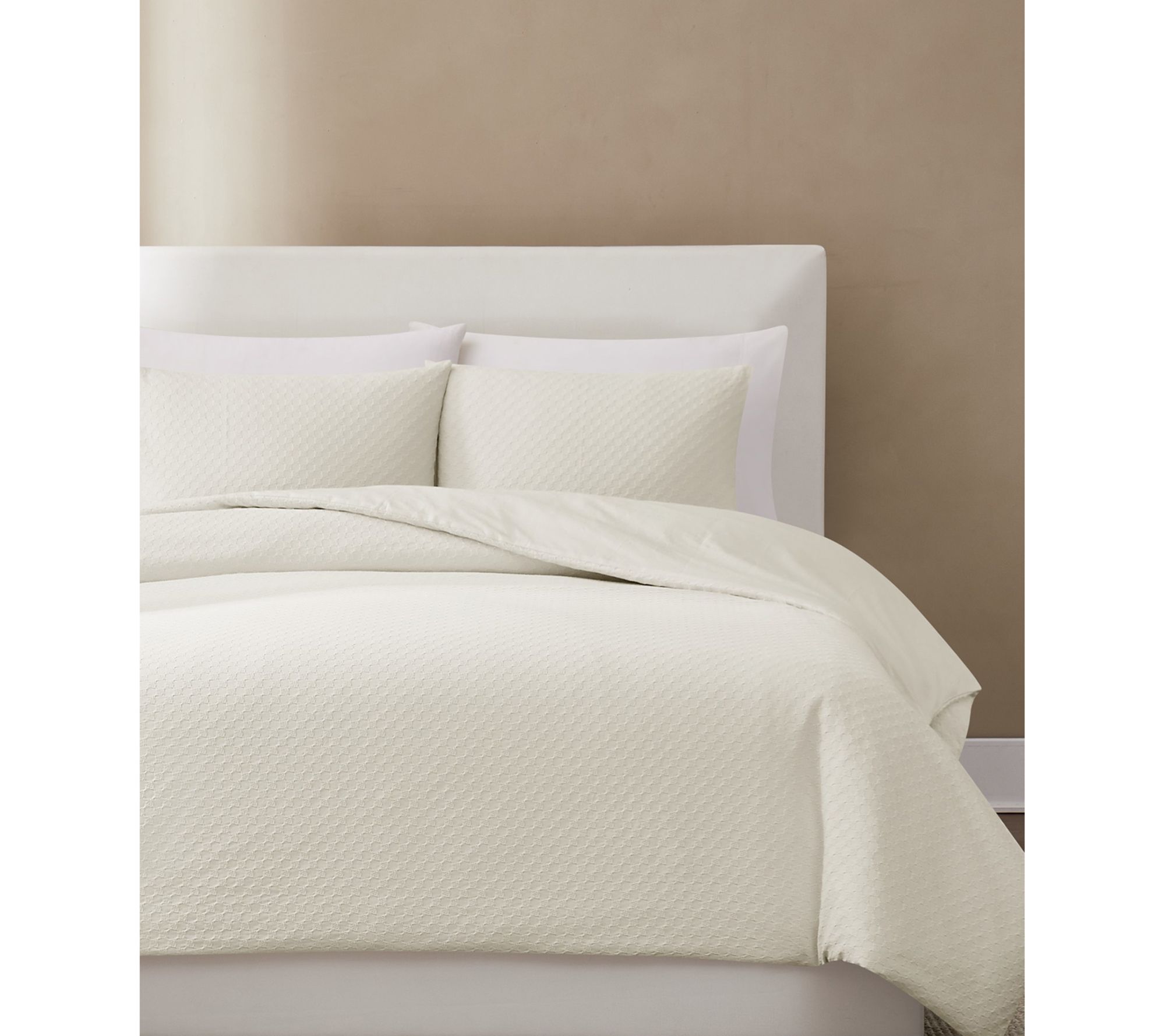 Brooklyn Loom Woven Texture Full/Queen 3 PieceComforter Set