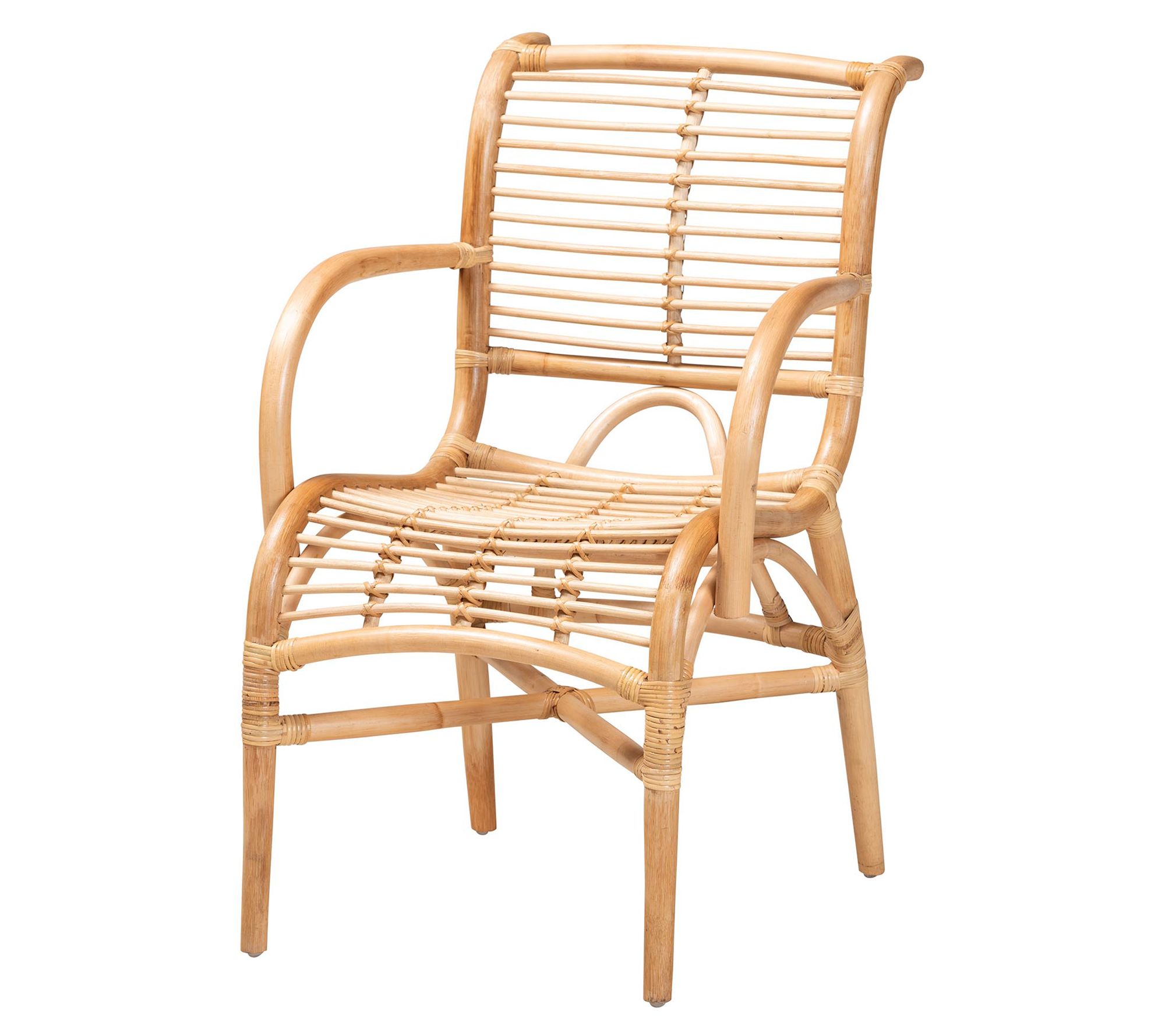 bali & pari Seminyak Natural Rattan Lounge Chair