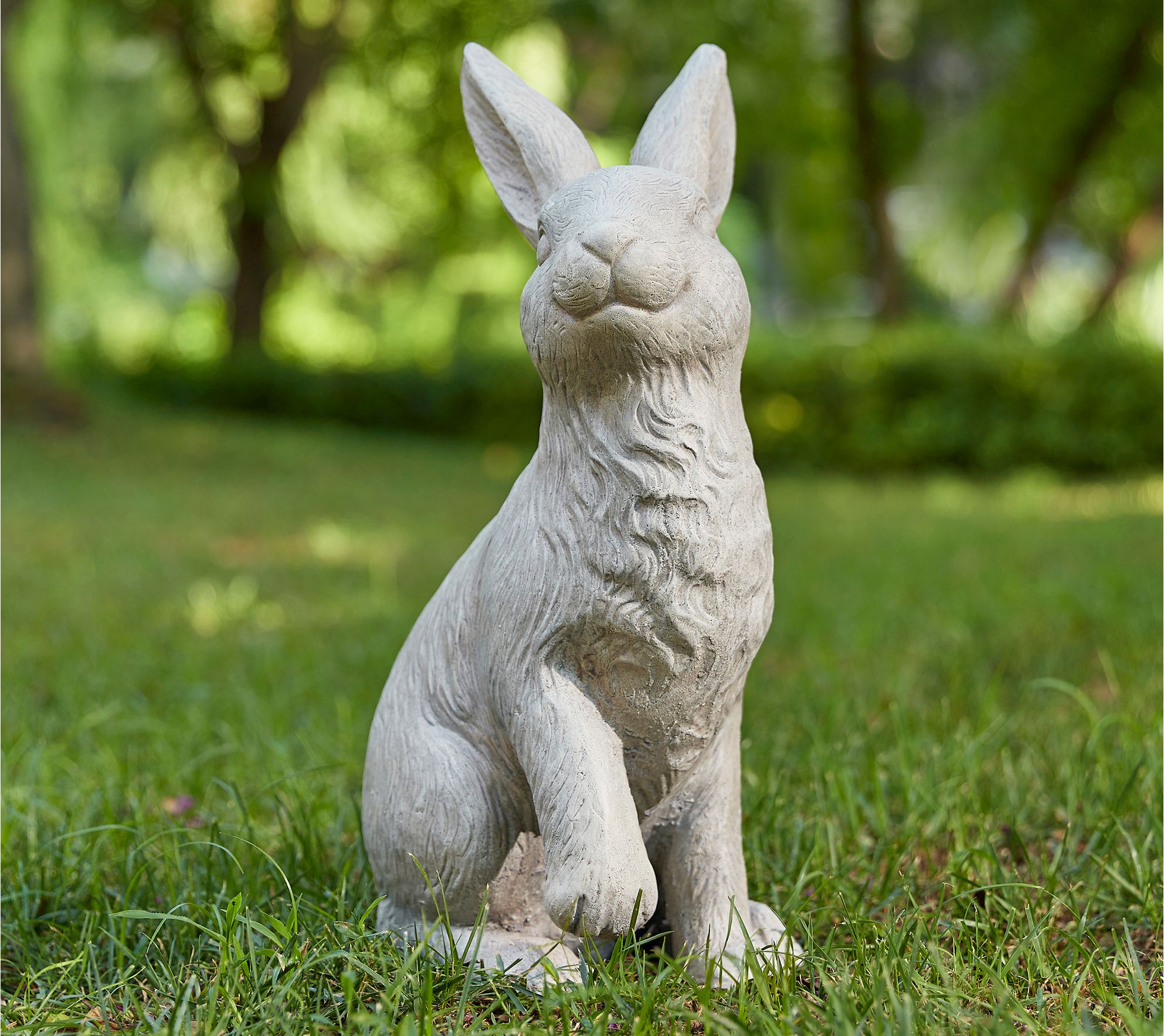 Glitzhome 18" MGO Sitting Rabbit Garden Statue