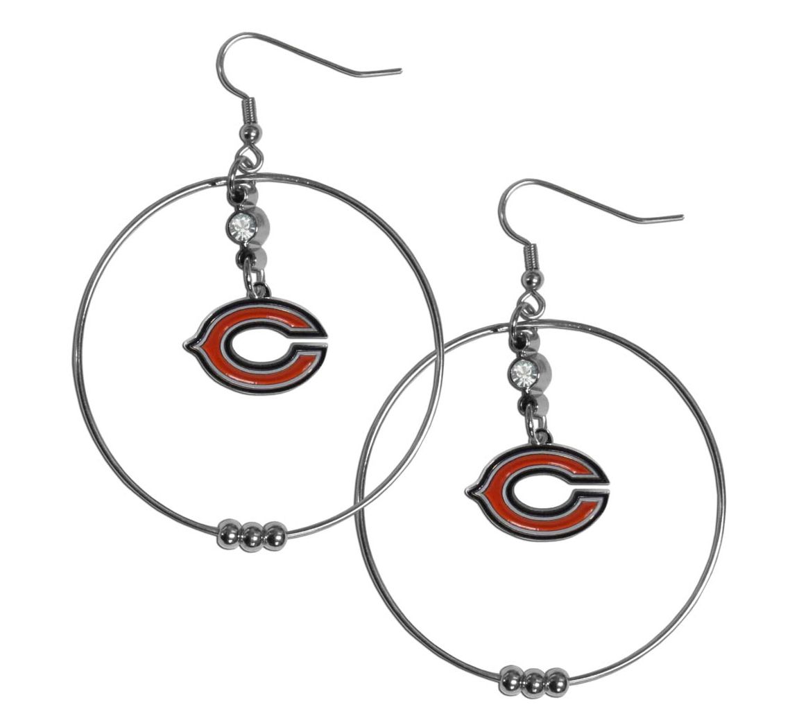 Siskiyou Sports NFL 2 Inch Hoop Earrings
