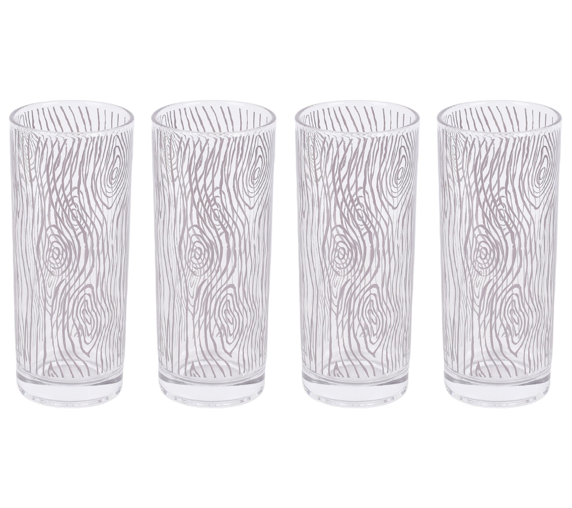 "As Is" Temp-tations Special Edition S/4 14-oz Glass Tumblers