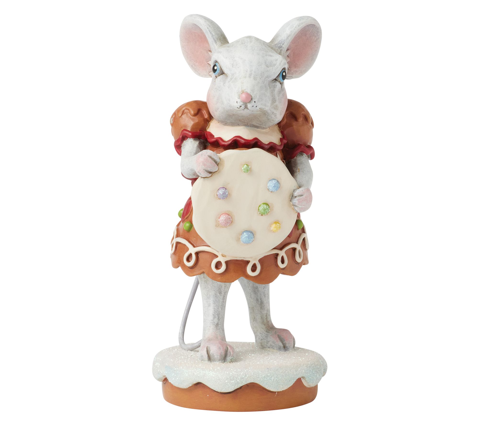 Jim Shore Heartwood Creek Gingerbread Mouse Girl Fig 4.25in H