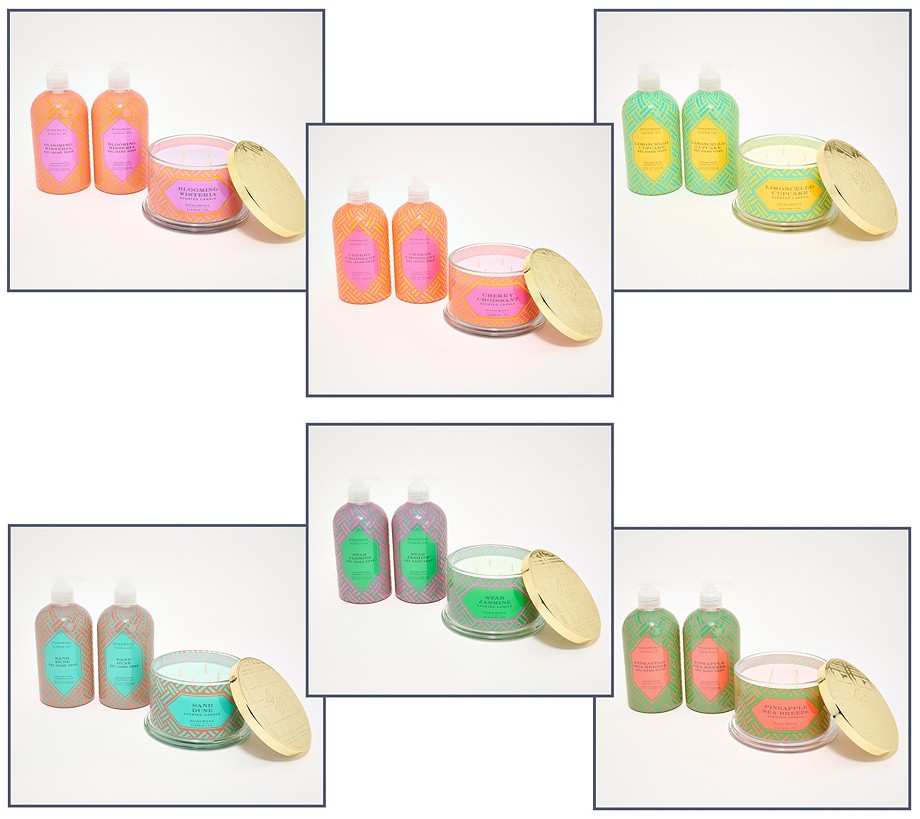 HomeWorx by Slatkin + Co. Spring Fling 18oz Candle & S/2 22oz Soaps