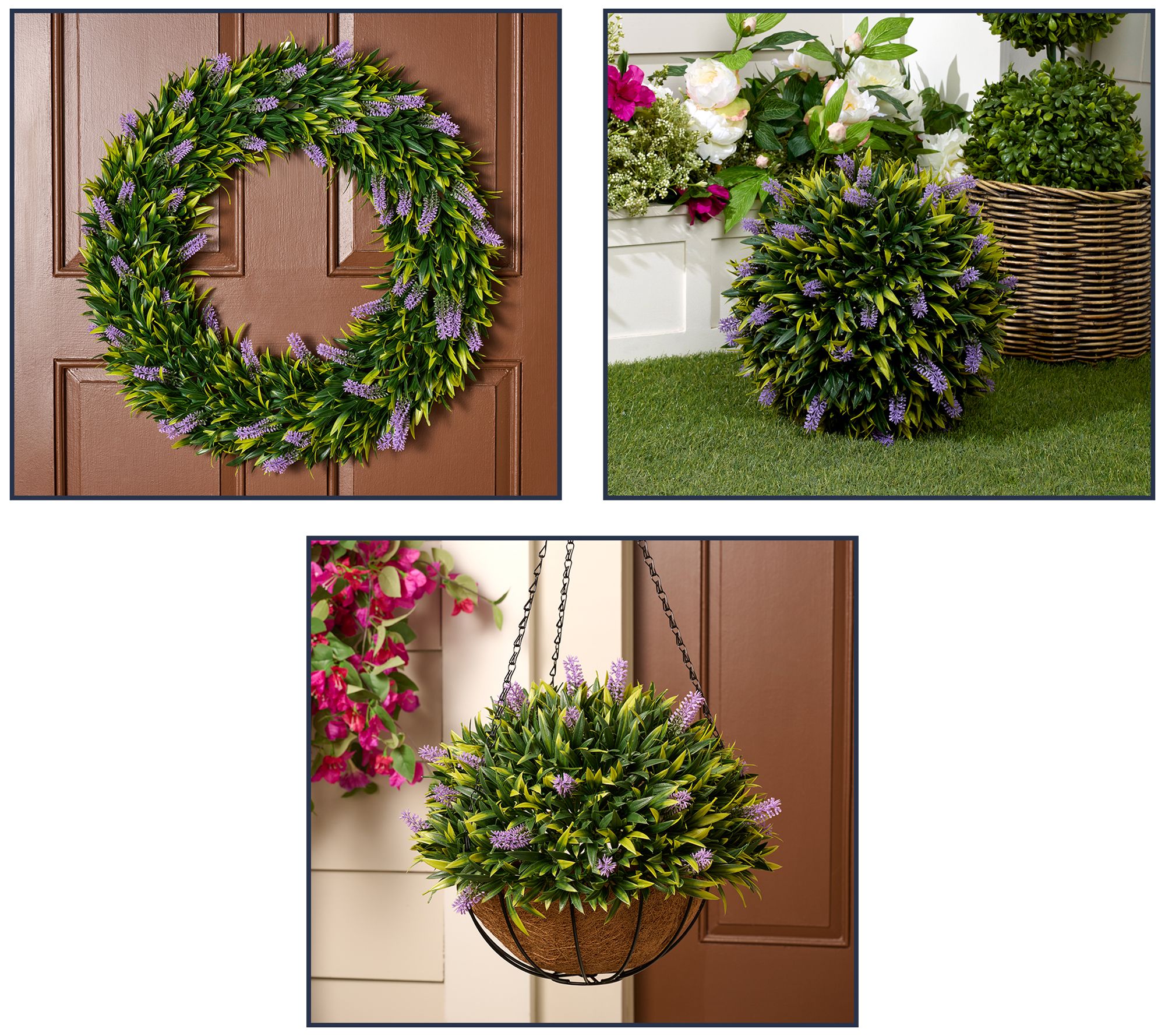  Wicker Park Spring Faux Floral Front Door Collection - H510554