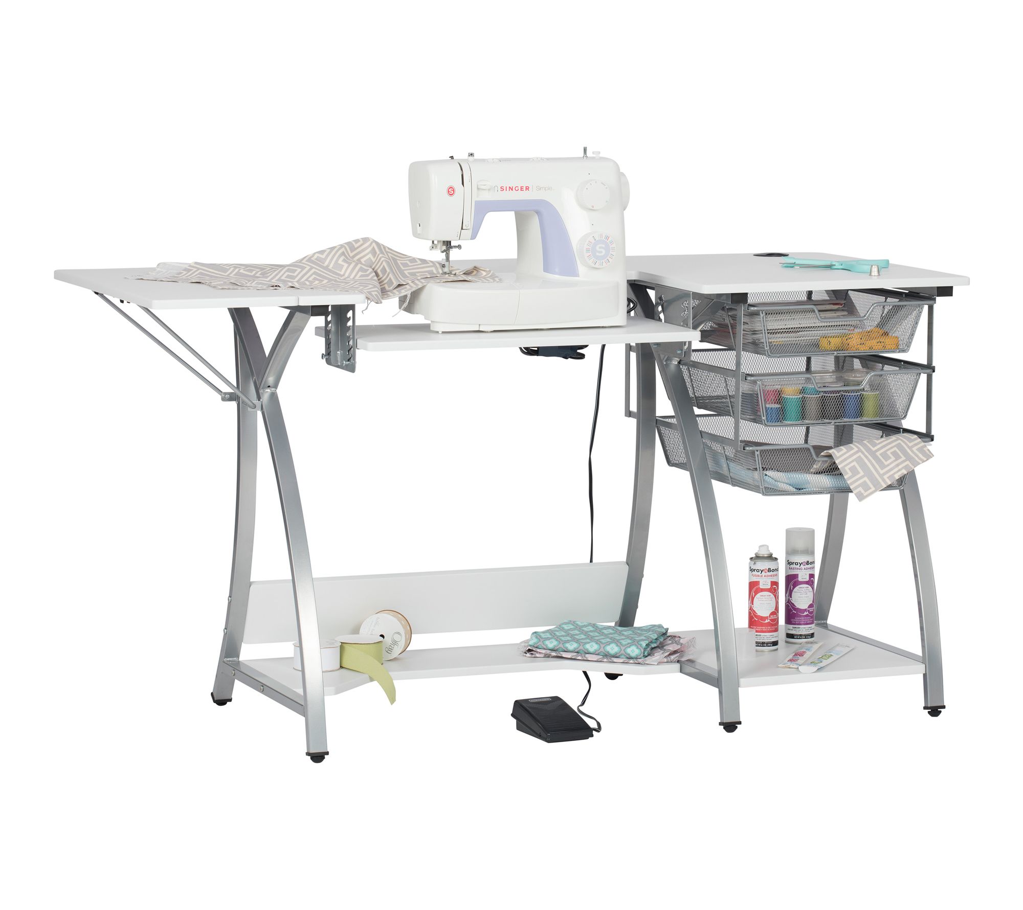 Sew Ready Pro Stitch Sewing Machine, Hobby andComputer Table