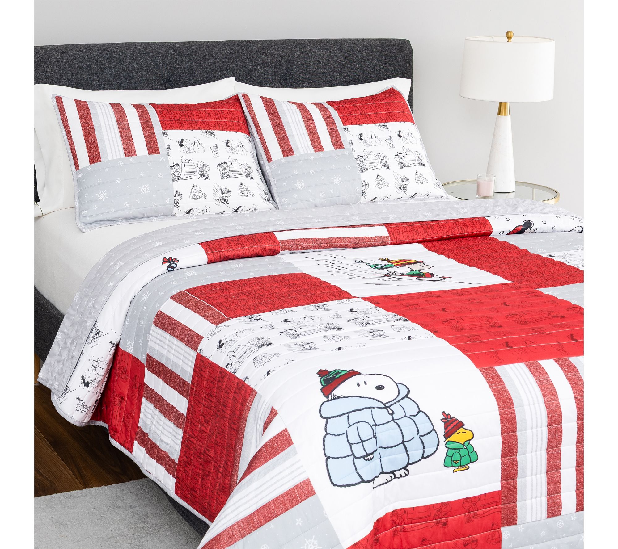  Berkshire Peanuts Winter Mini Quilt Set- King