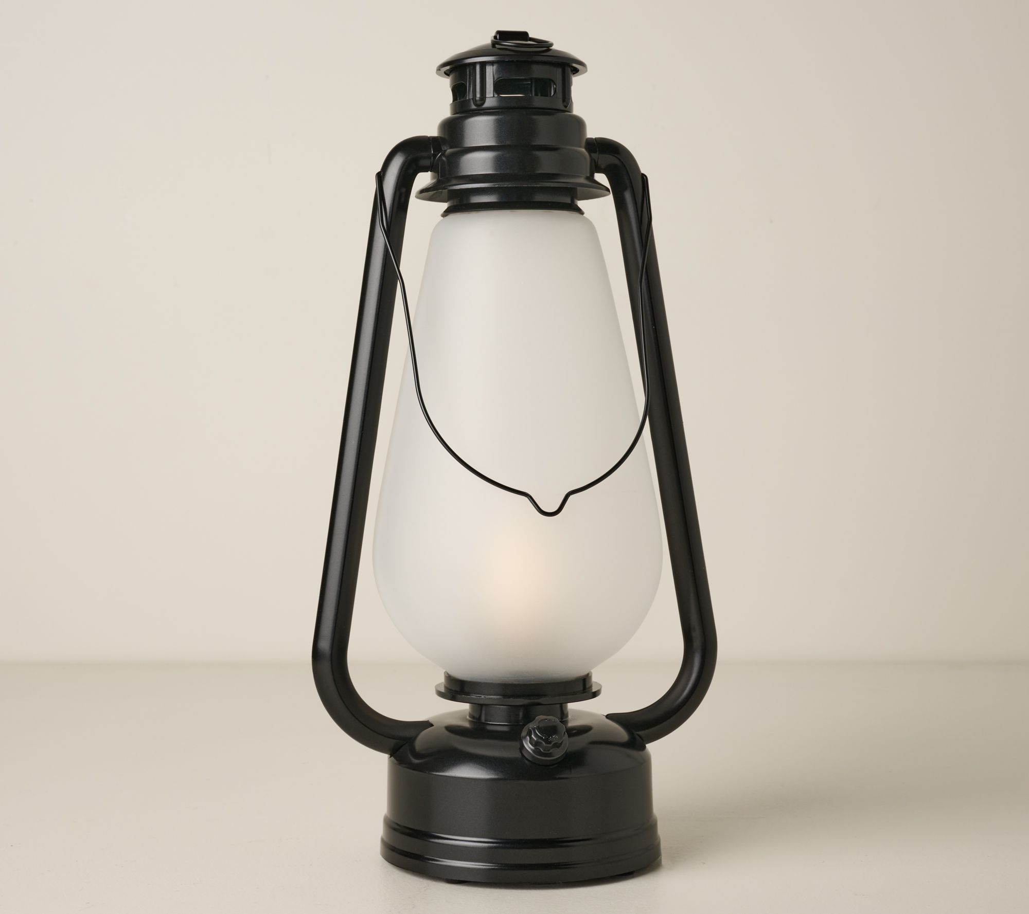 Bethlehem Lights 15" Indoor/Outdoor Frosted Oil Lantern
