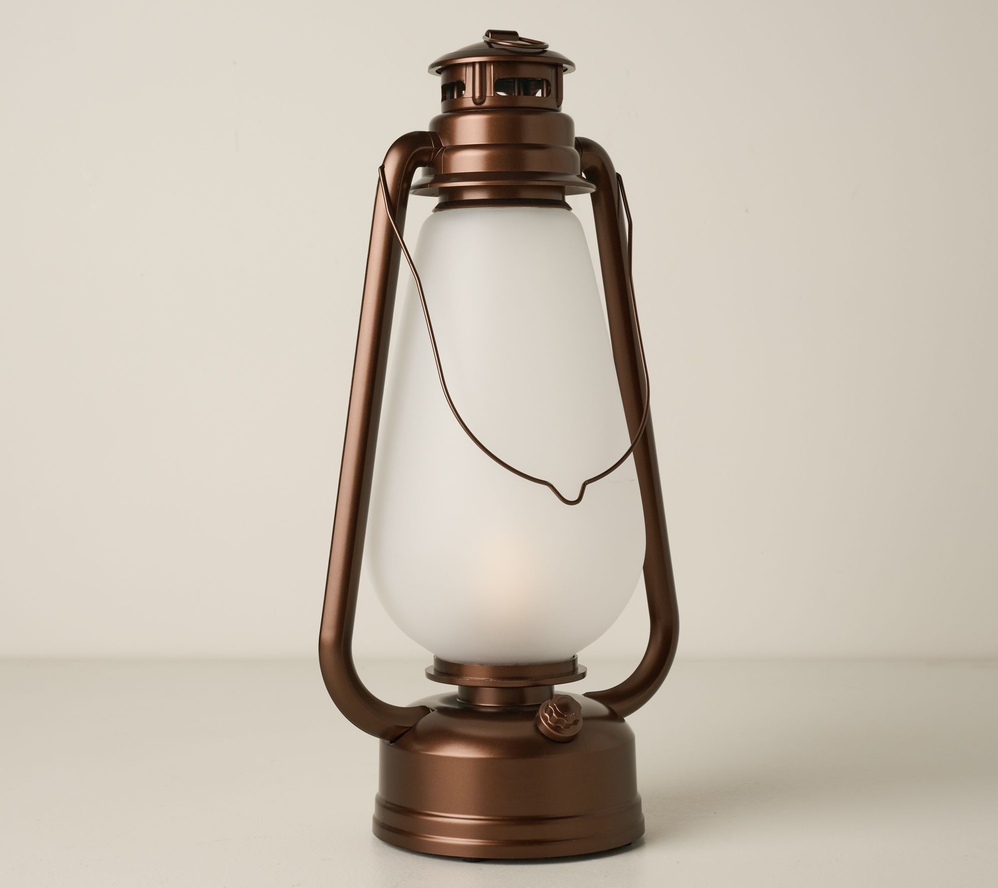Bethlehem Lights 15" Indoor/Outdoor Frosted Oil Lantern