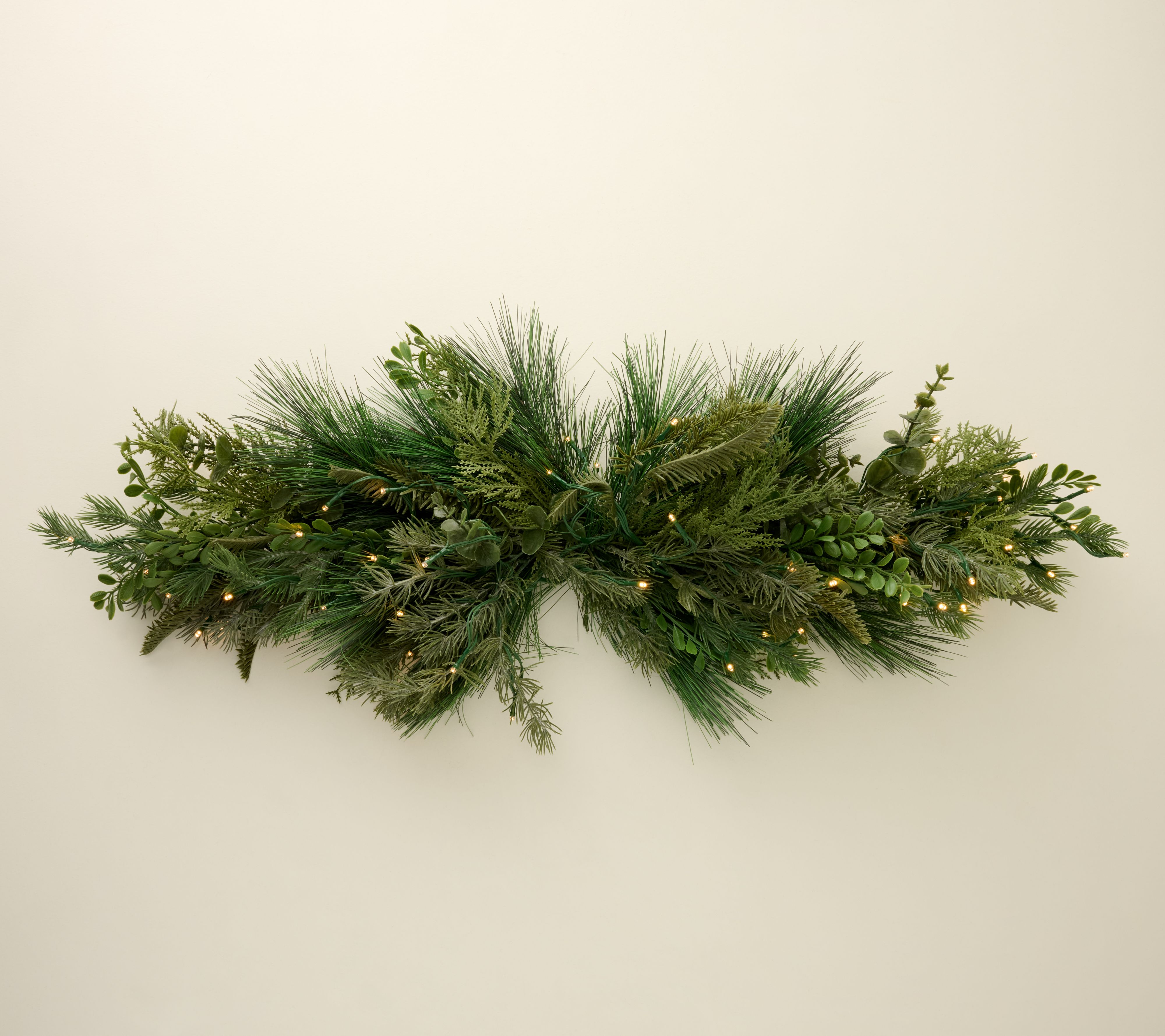 Bethlehem Lights 36" Illuminated Indoor/Outdoor Mix Greens Swag