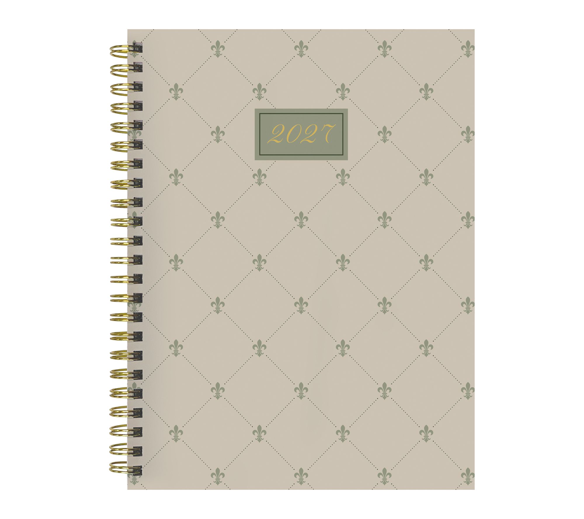 2027 Fleur de Lis Medium Weekly Monthly Planner