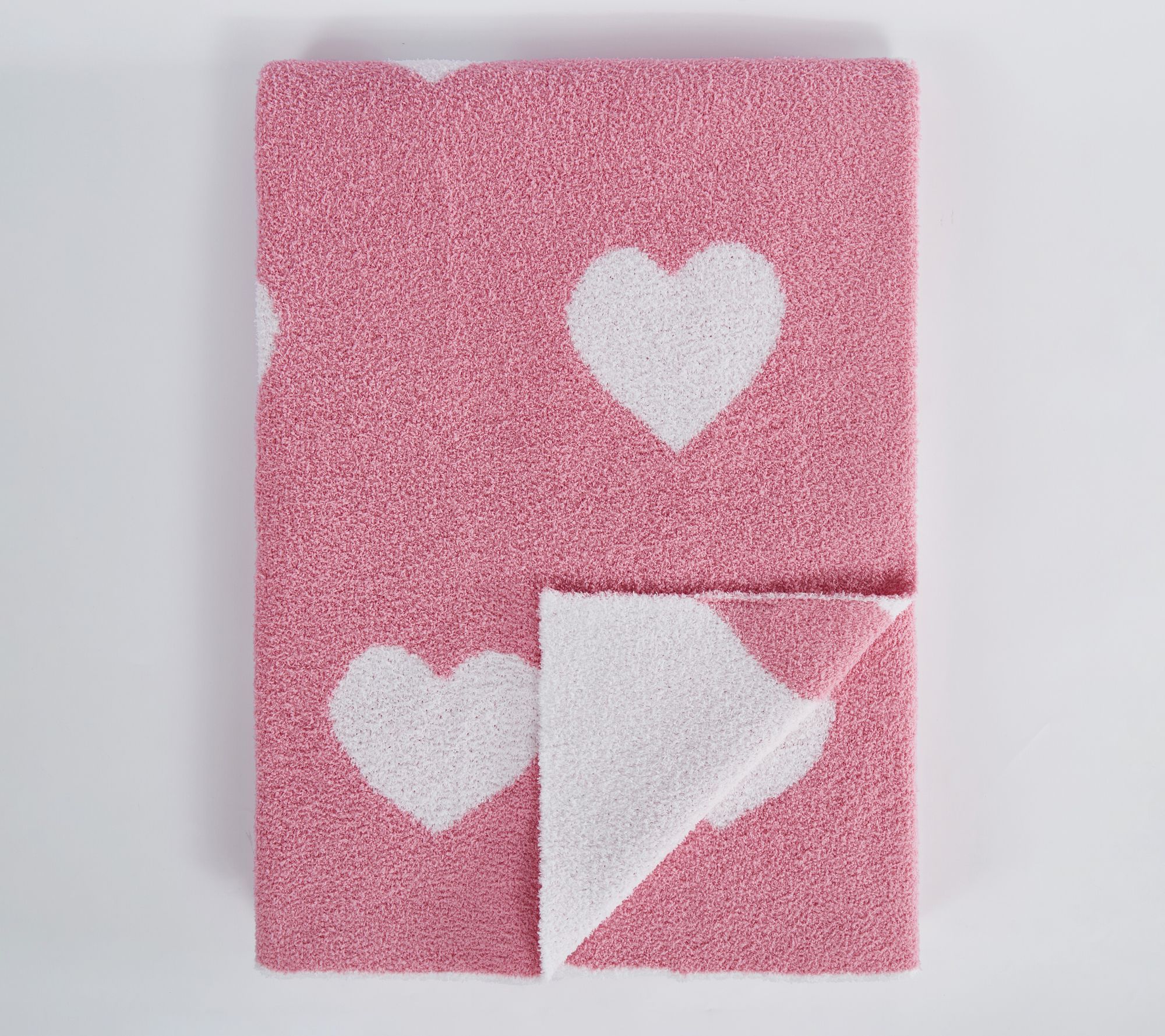 Truly Soft Cozy Hearts Reversible 50x70 Throw