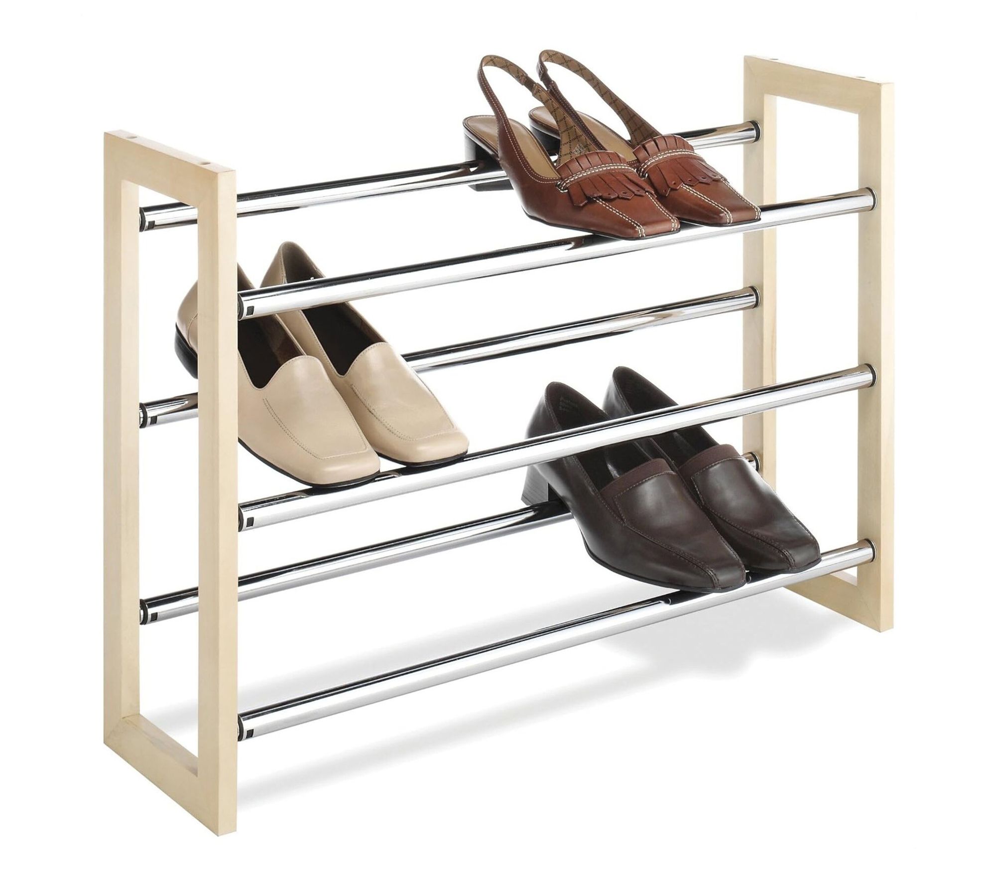 Whitmor 3 Tier Expandable Shoe Rack -Stackable