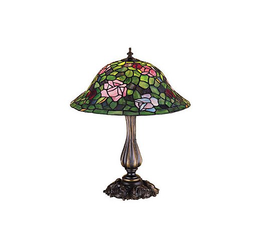 Tiffany Style 20" Rose Bush Table Lamp