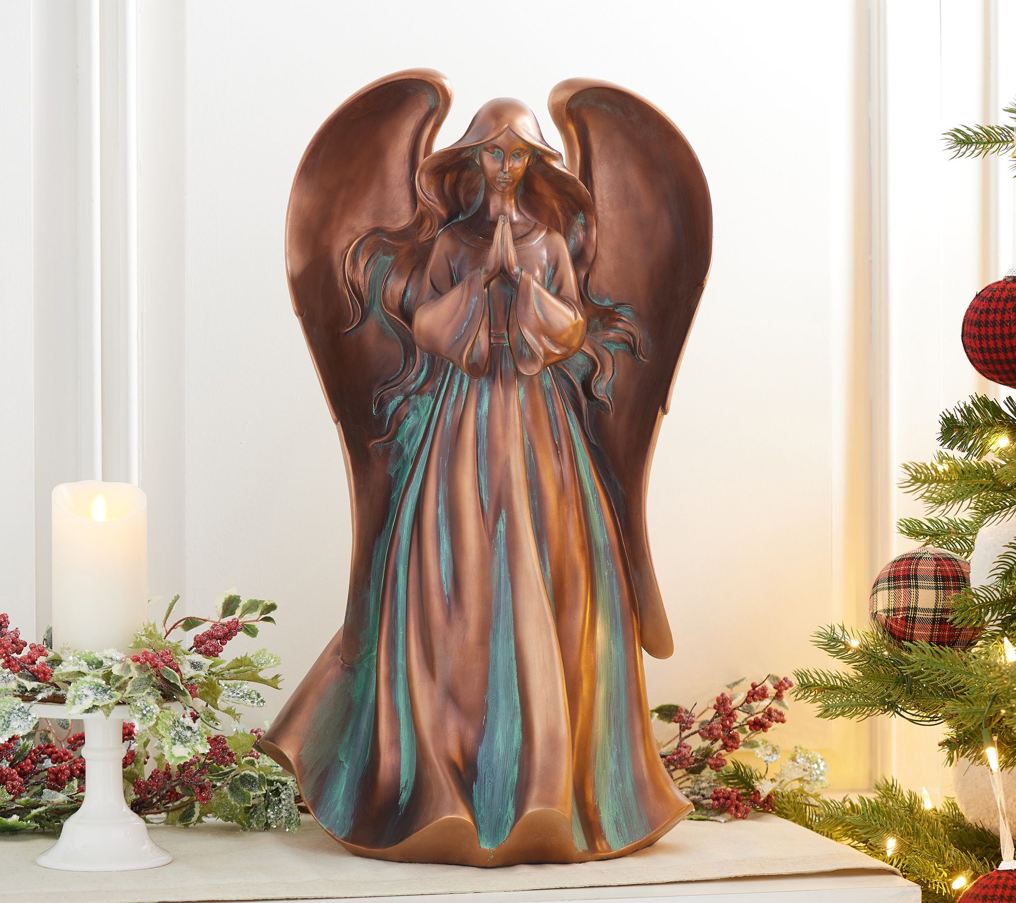 Indoor/Outdoor 26" Oversized Praying Angel by Valerie