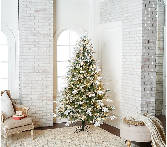 7' Snow-Tipped Aspen LED Christmas Tree by Valerie by Valerie