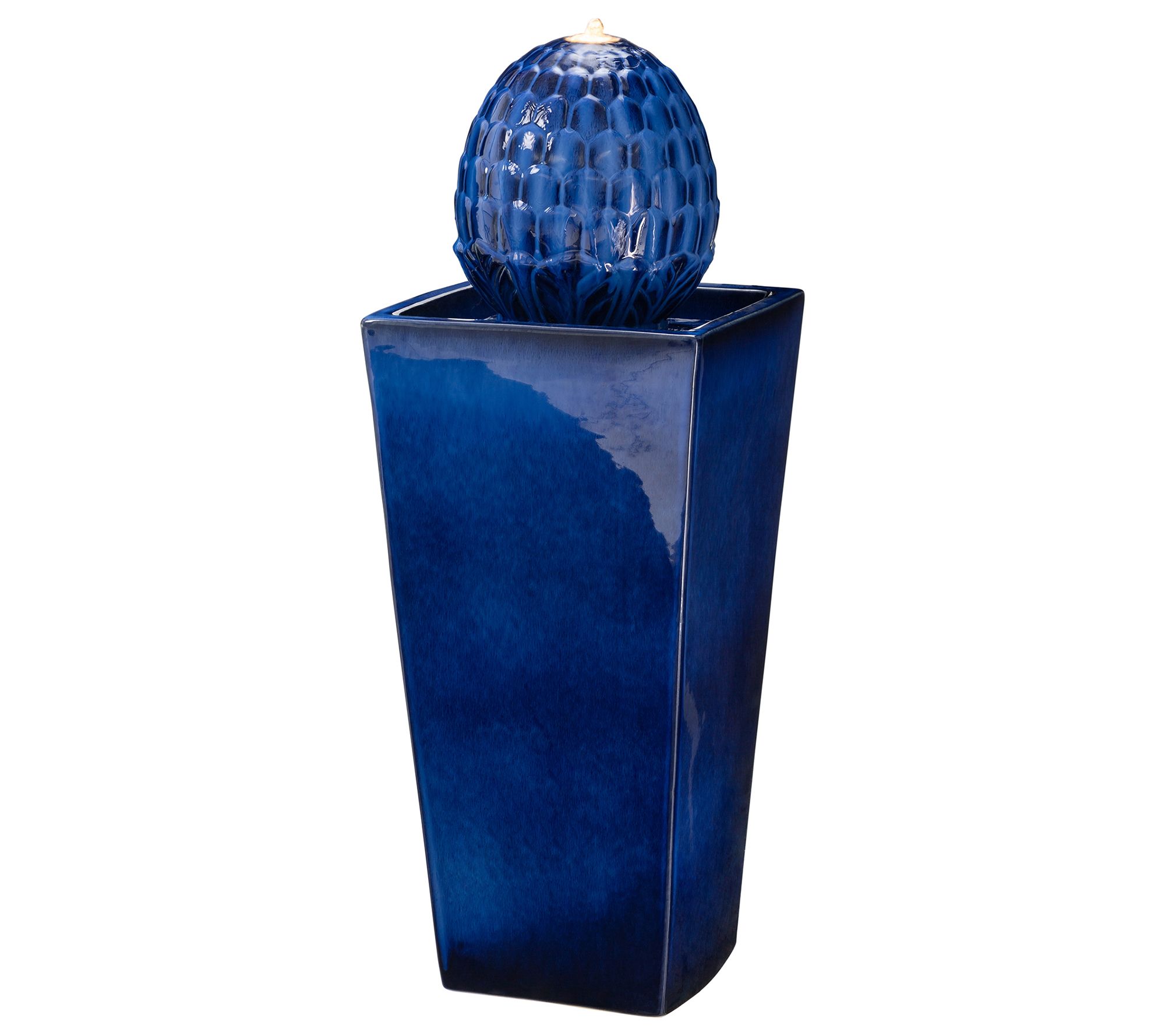 Glitzhome Artichoke Outdoor LED Lighted Water Fountain