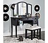 Powell Bernadette Vanity With Stool and Mirror, 3 of 3