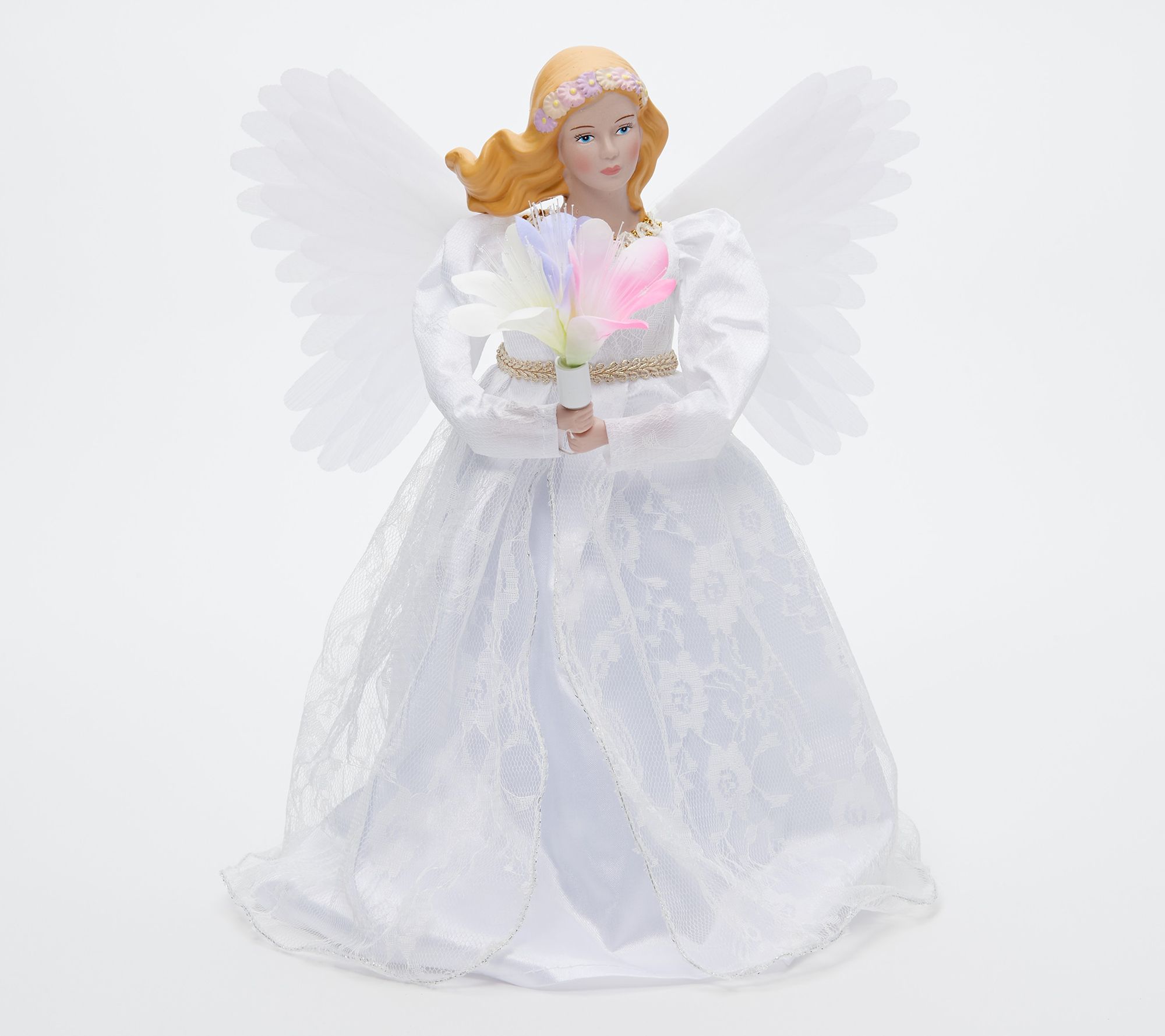 Mr. Cottontail Animated Fiberoptic Spring Angel