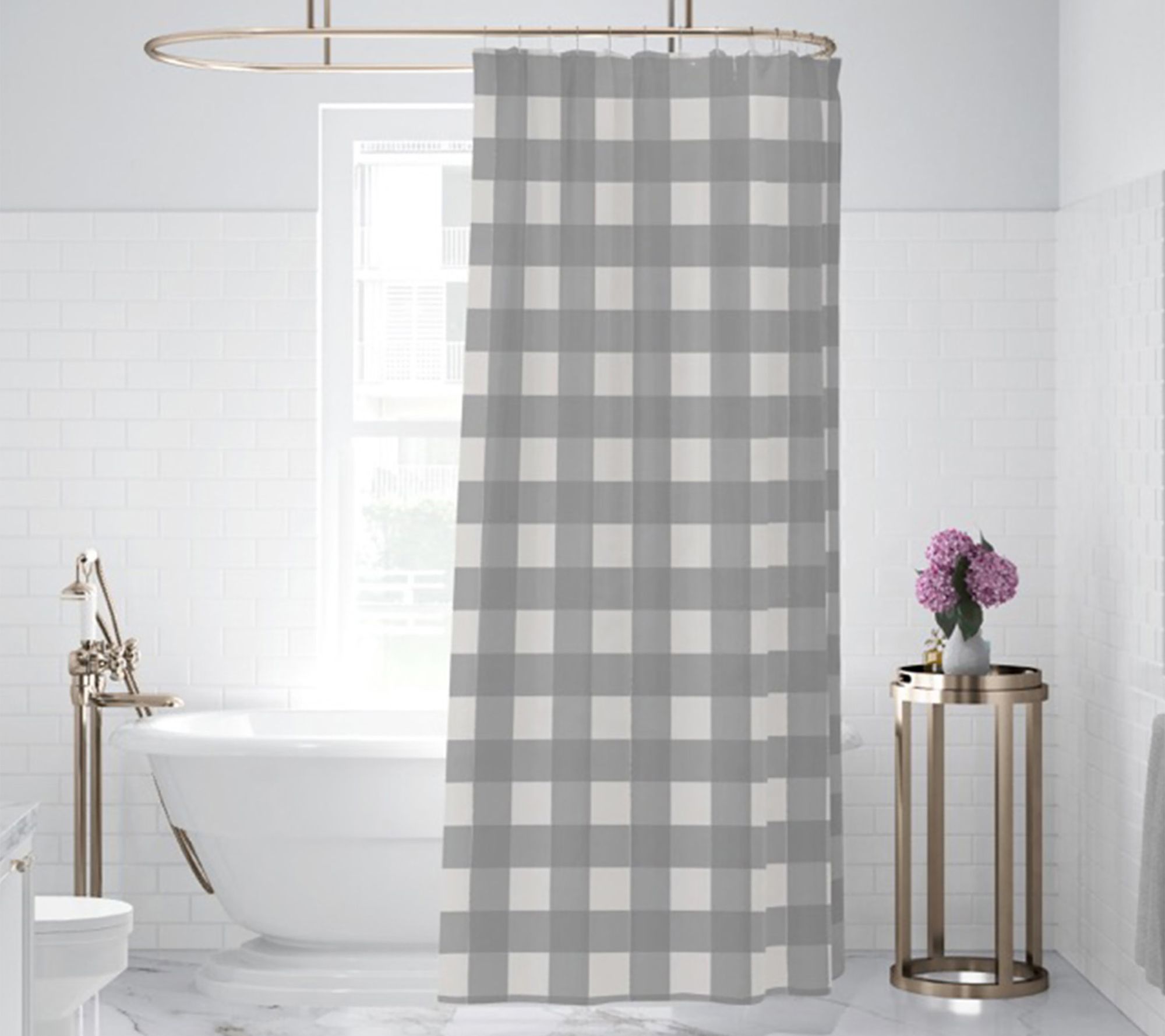 Camden  Grey Shower Curtain by Levtex Home