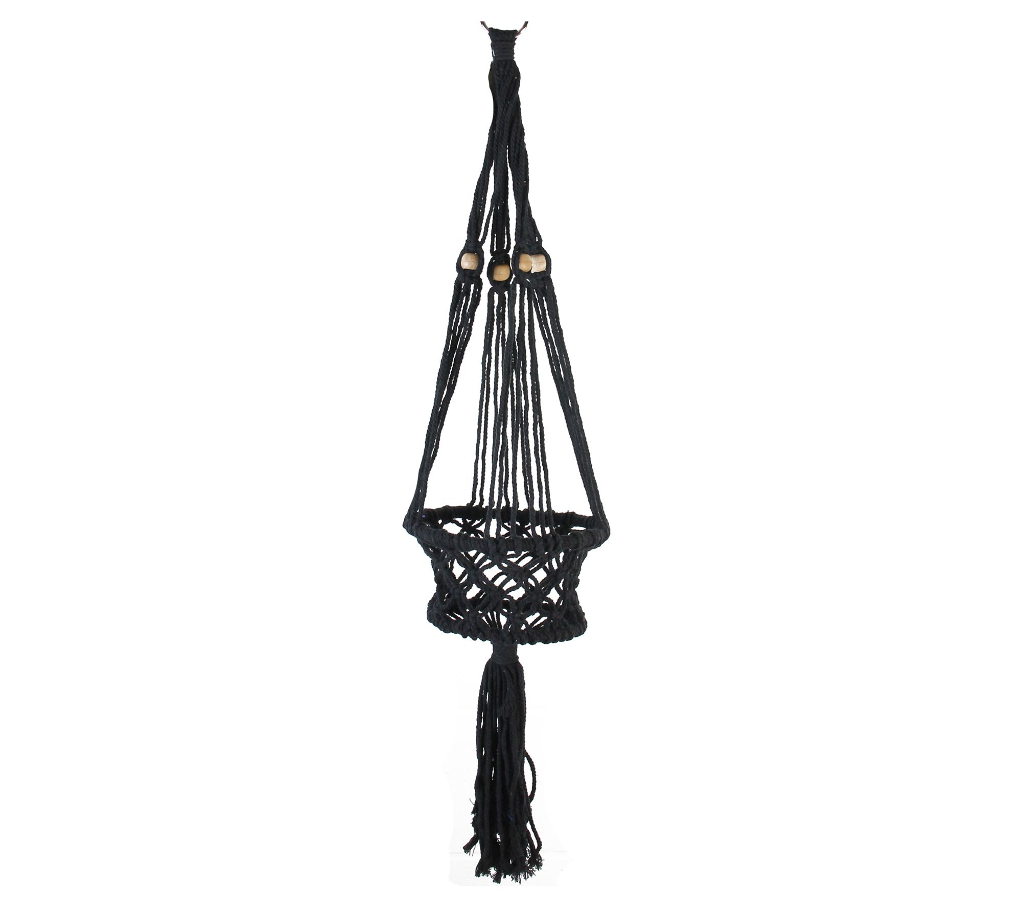 Northlight 43" Lattice Macrame Hanging Planter Holder