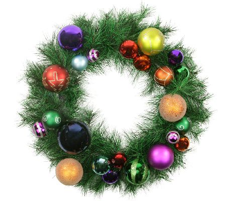 24" Decorated Wreath by Northlight