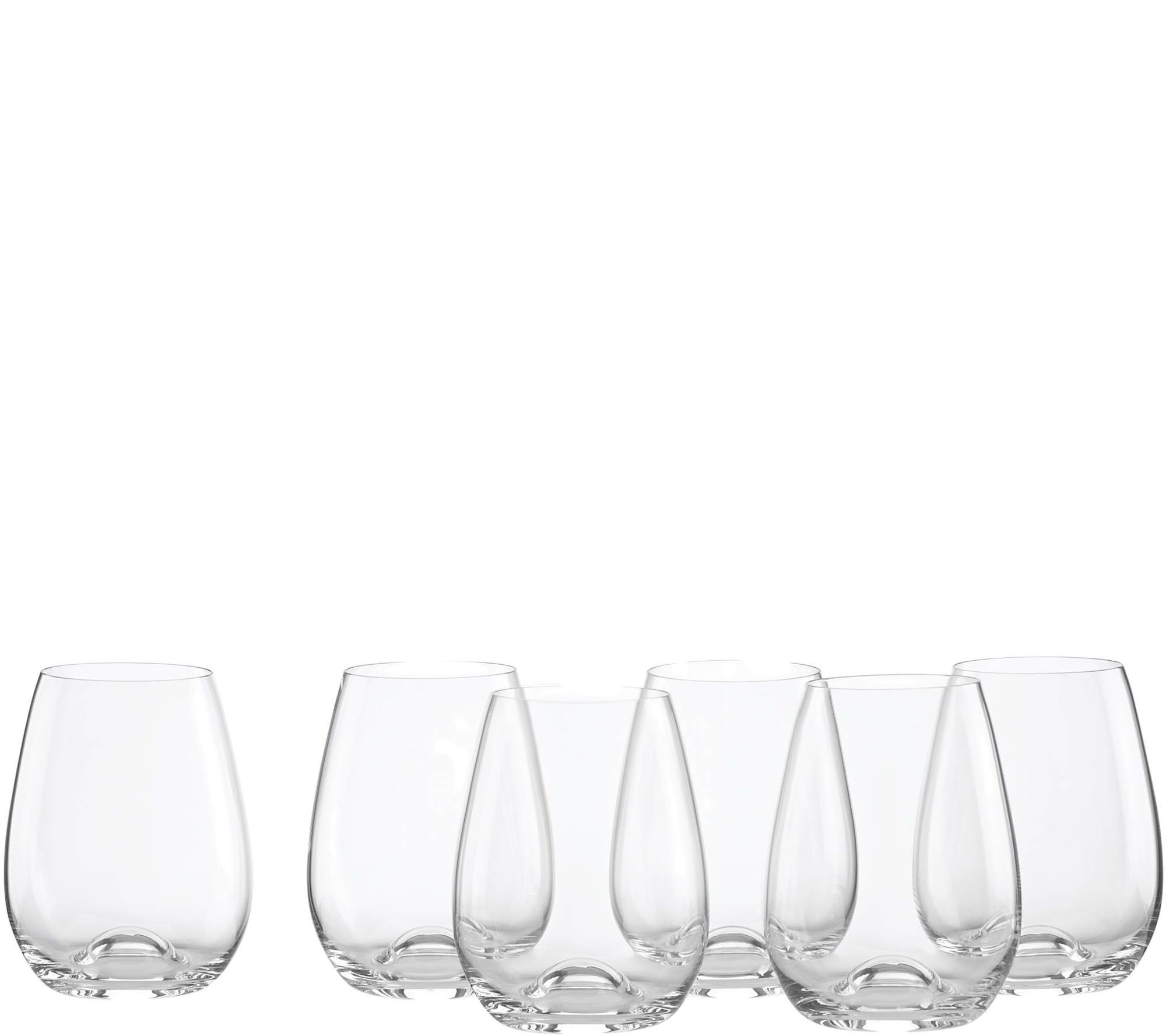 Lenox Tuscany Classics Set of 6 Stemless Wine Glasses 