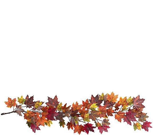 60" Maple Leaf Garland by Nearly Natural