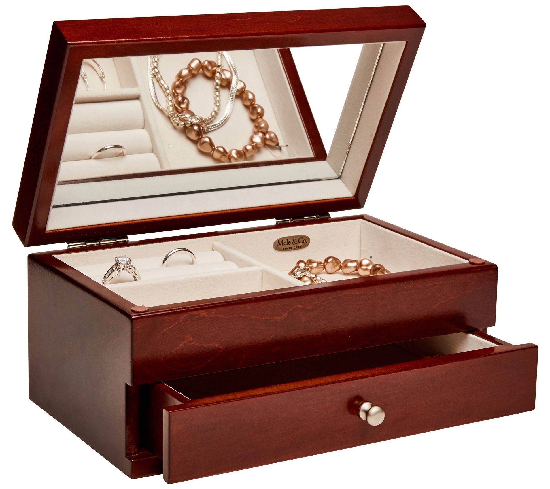 Mele & Co. Brynn Wooden Jewelry Box - QVC.com
