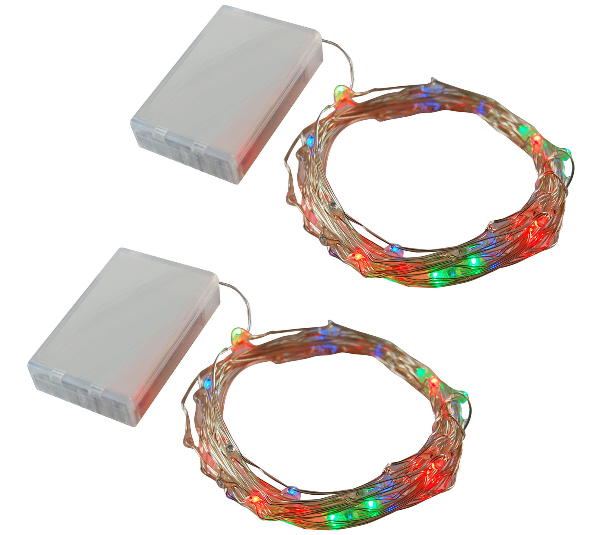 LED Battery String Lights - Gold Balls - LumaBase