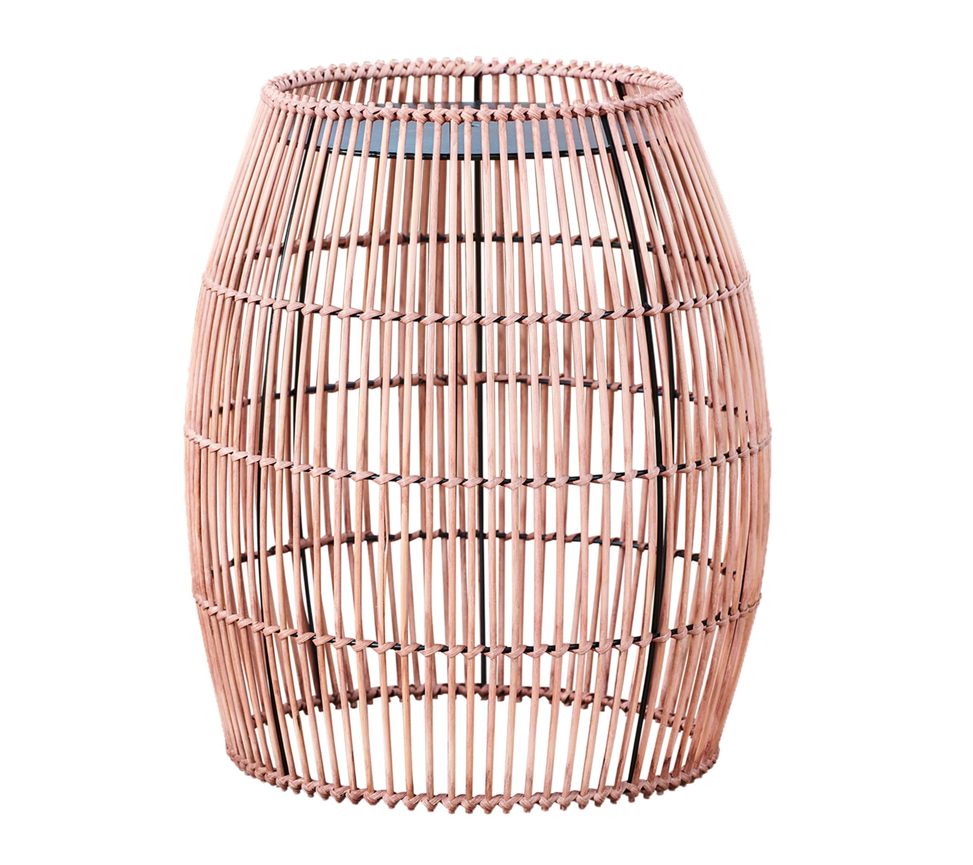 Teamson Home - Patio Cylinder Bamboo Side Table with Tabletop