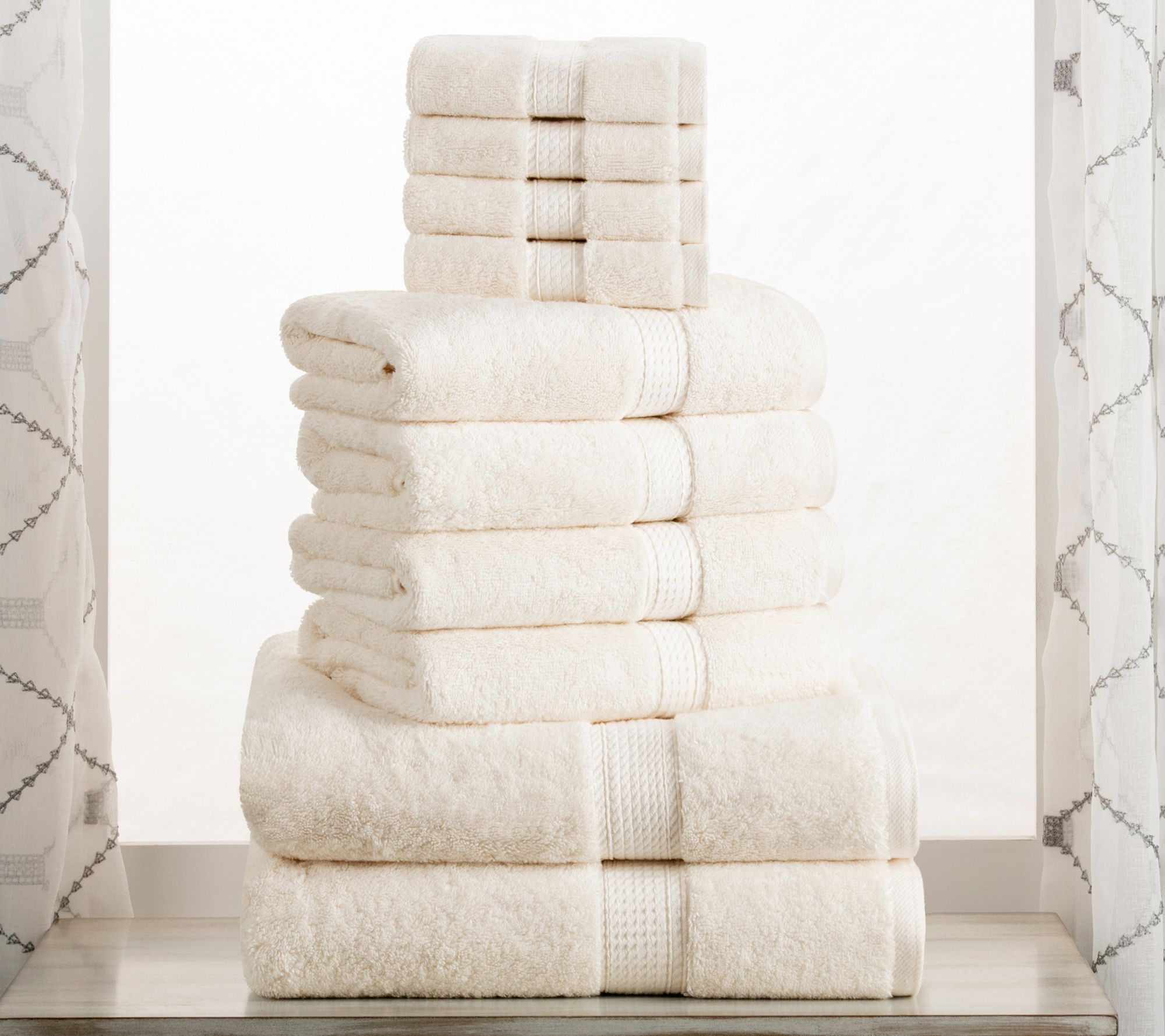 Superior Madison Egyptian Cotton Pile Plush 10Piece Towel Set