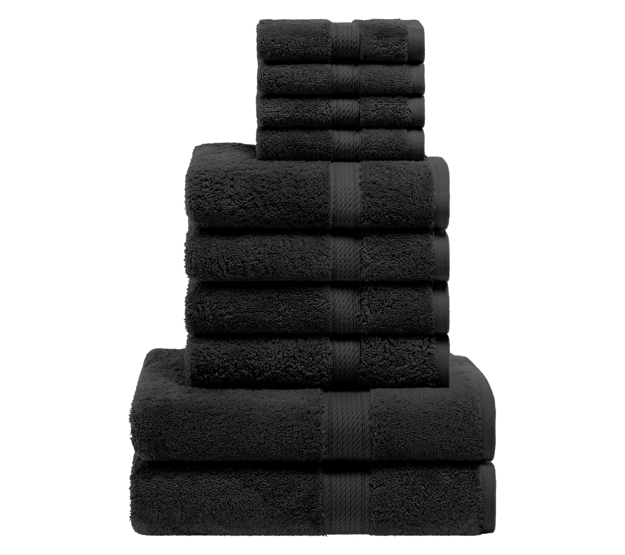 Superior Madison Egyptian Cotton Pile Plush 10-Piece Towel Set