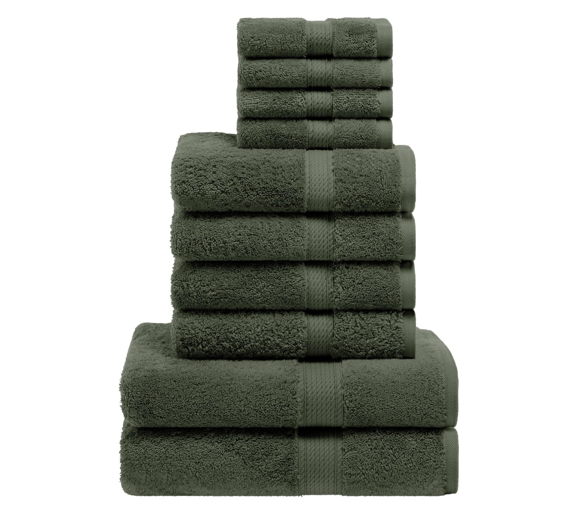 Superior Madison Egyptian Cotton Pile Plush 10-Piece Towel Set