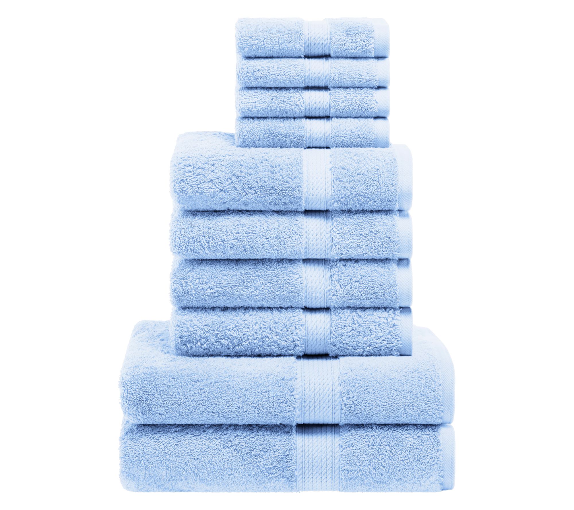Superior Madison Egyptian Cotton Pile Plush 10-Piece Towel Set
