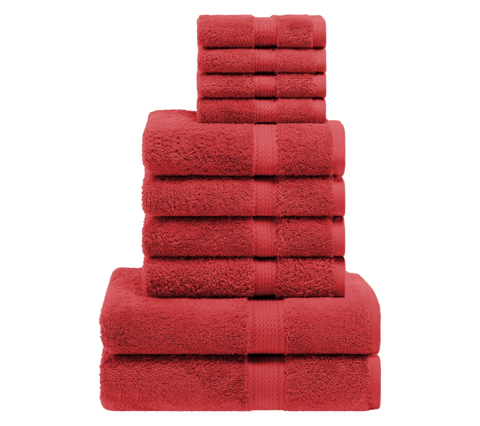 Superior Madison Egyptian Cotton Pile Plush 10-Piece Towel Set