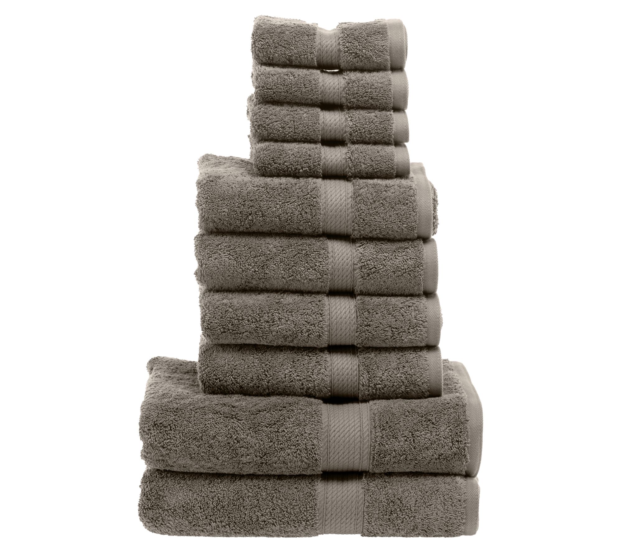 Superior Madison Egyptian Cotton Pile Plush 10-Piece Towel Set