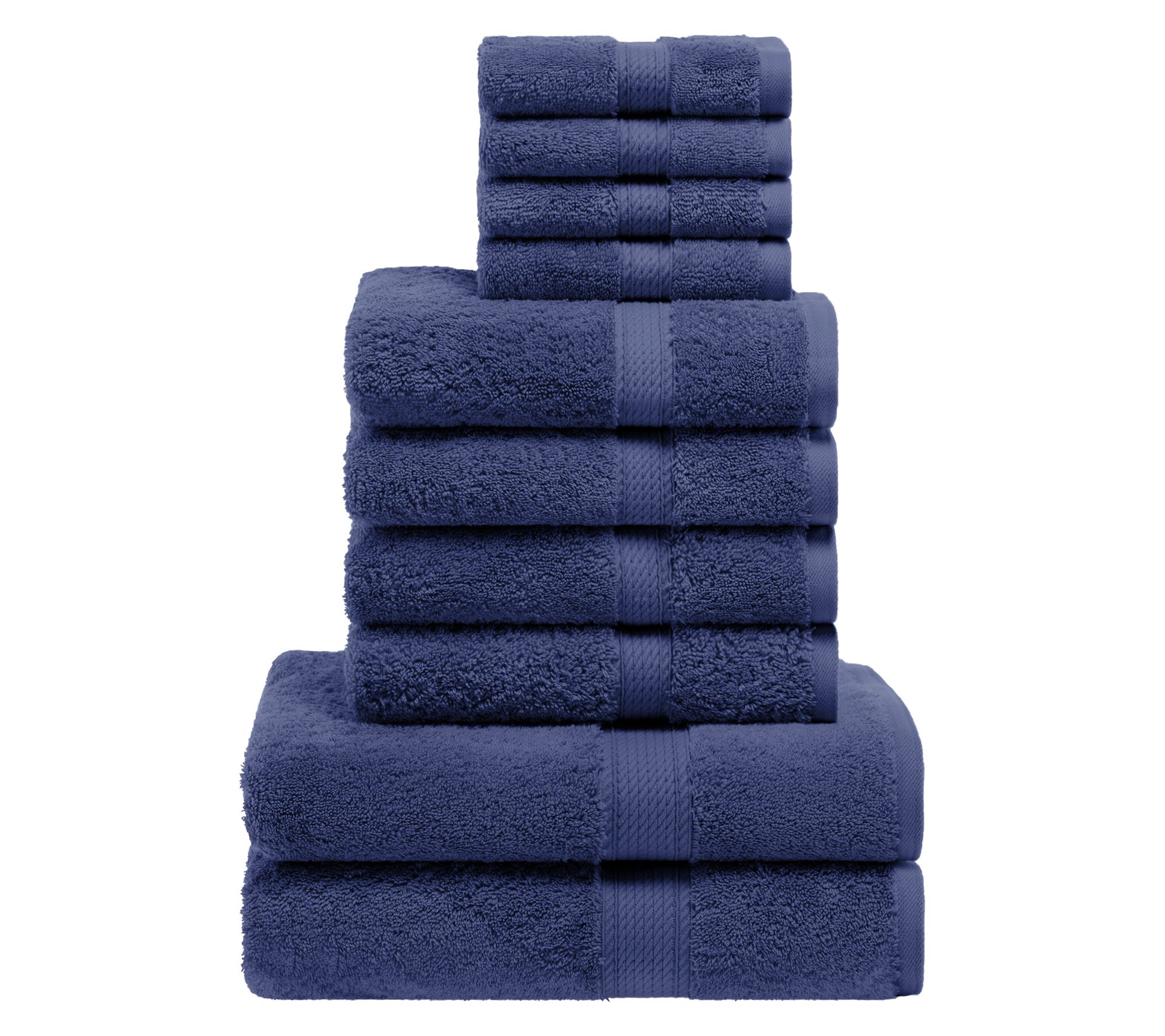 Superior Madison Egyptian Cotton Pile Plush 10-Piece Towel Set