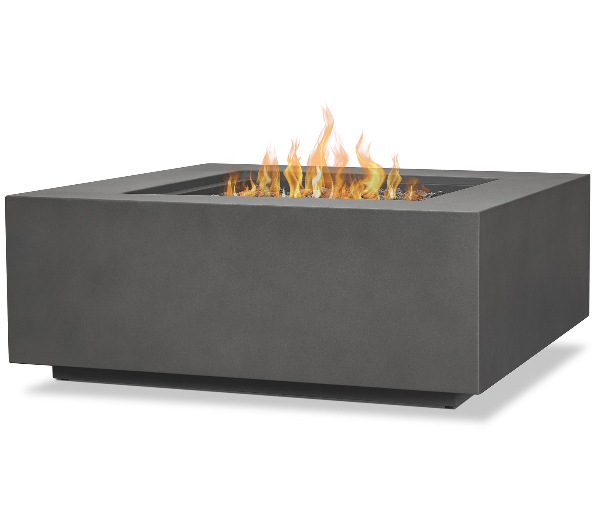 Real Flame Aegean Square Rectangle LP Fire Table with NG Conv