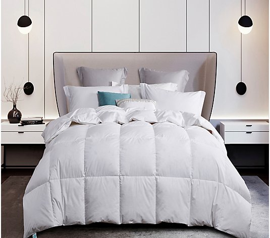 Martha Stewart White Goose Down and Feather Comforter KG